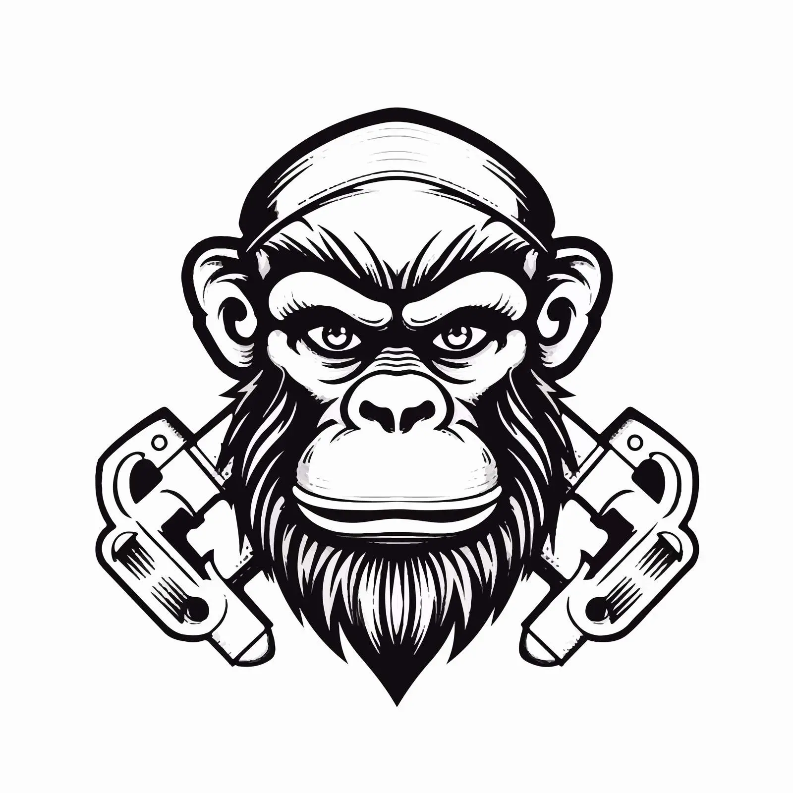 Monkey Wrench Vector Illustration on White Background — free download from Dotvec