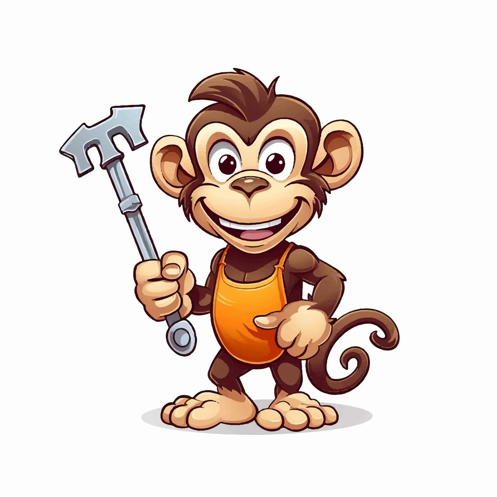 Monkey Wrench Vector Illustration on White Background — free download from Dotvec