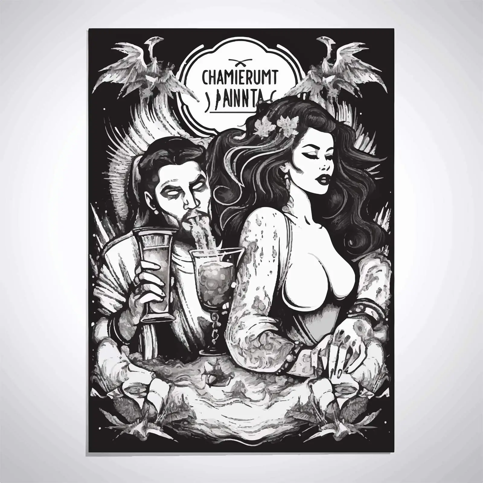 Monochrome Night Party Flyer Template — free download from Dotvec