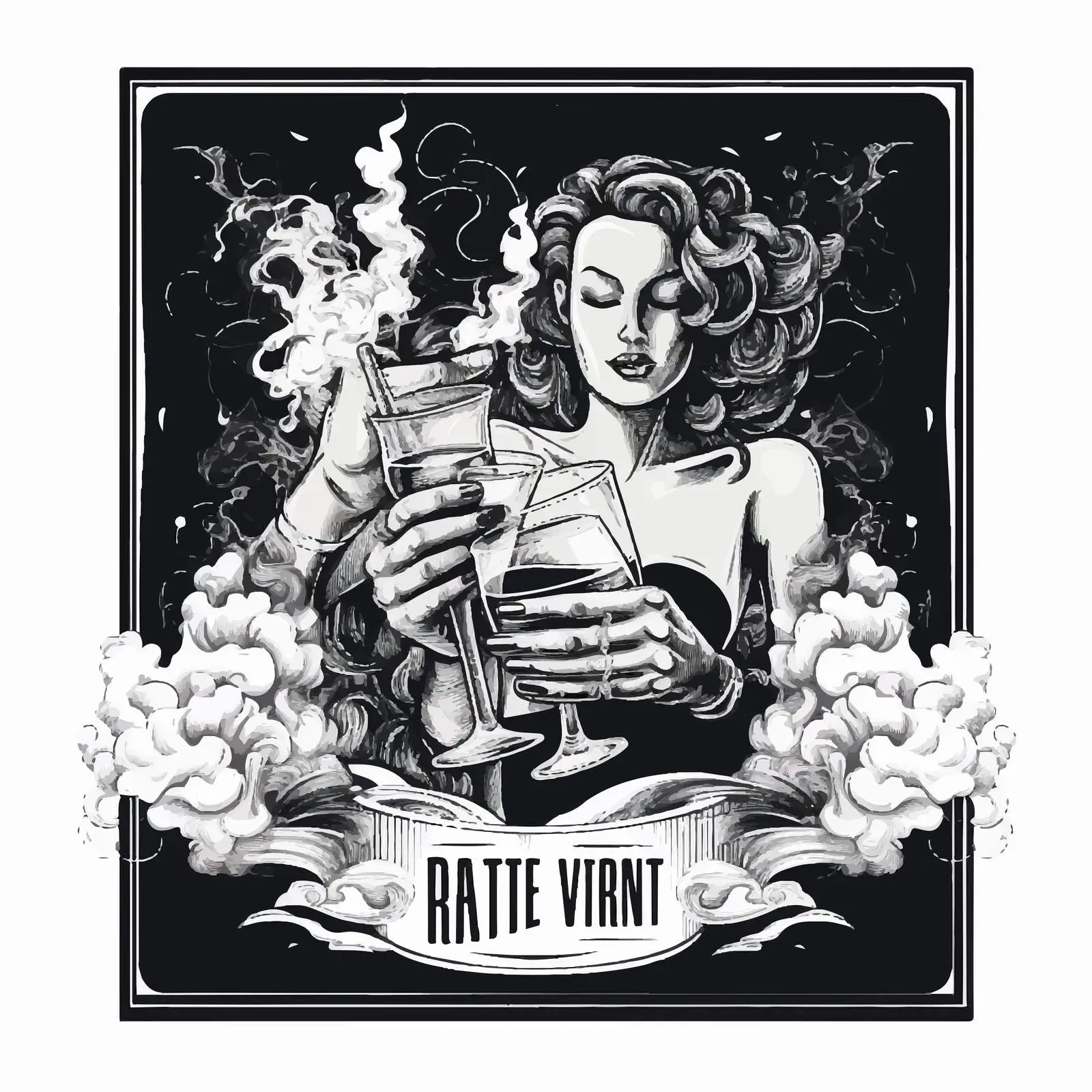 Monochrome Night Party Flyer Template — free download from Dotvec