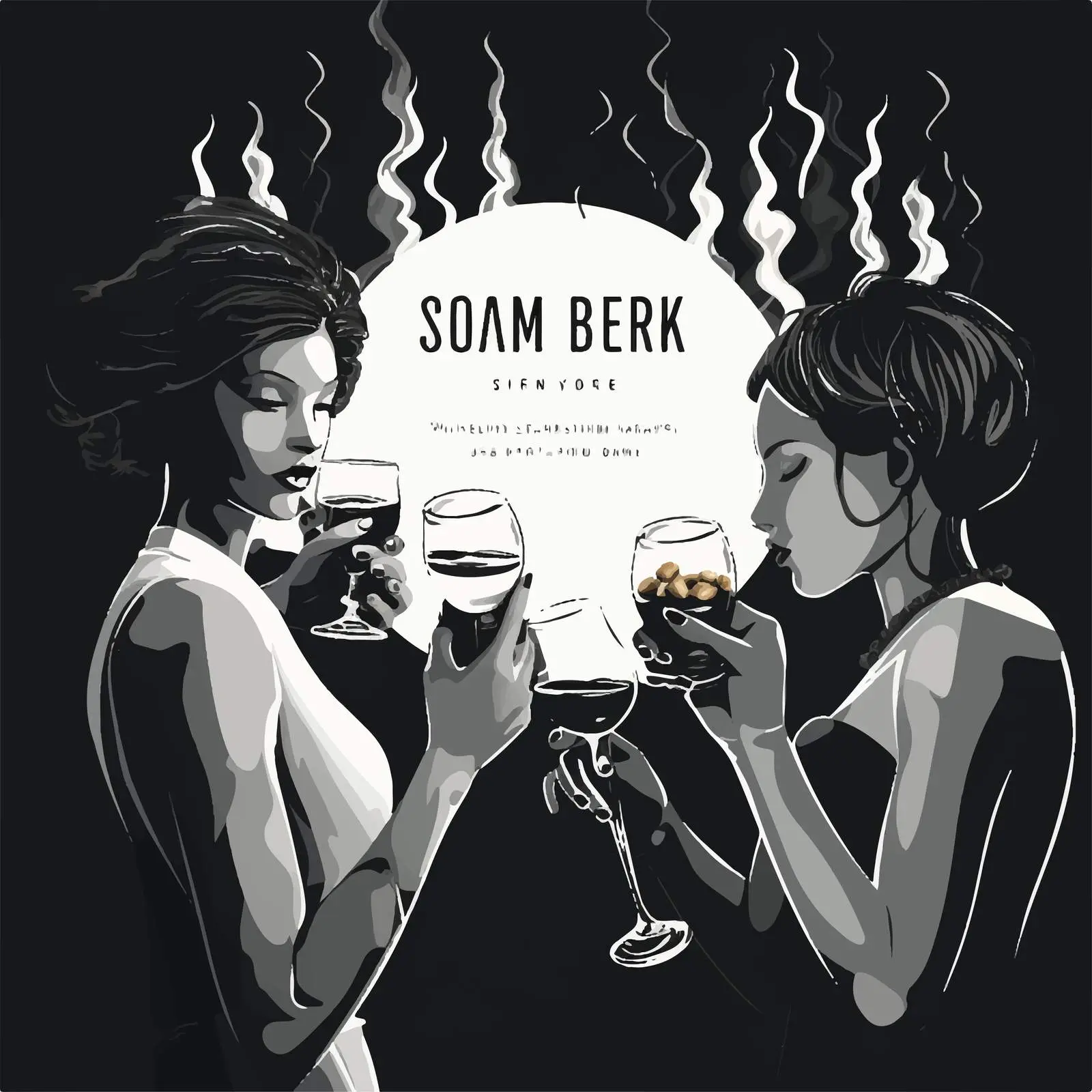 Monochrome Night Party Flyer Template — free download from Dotvec