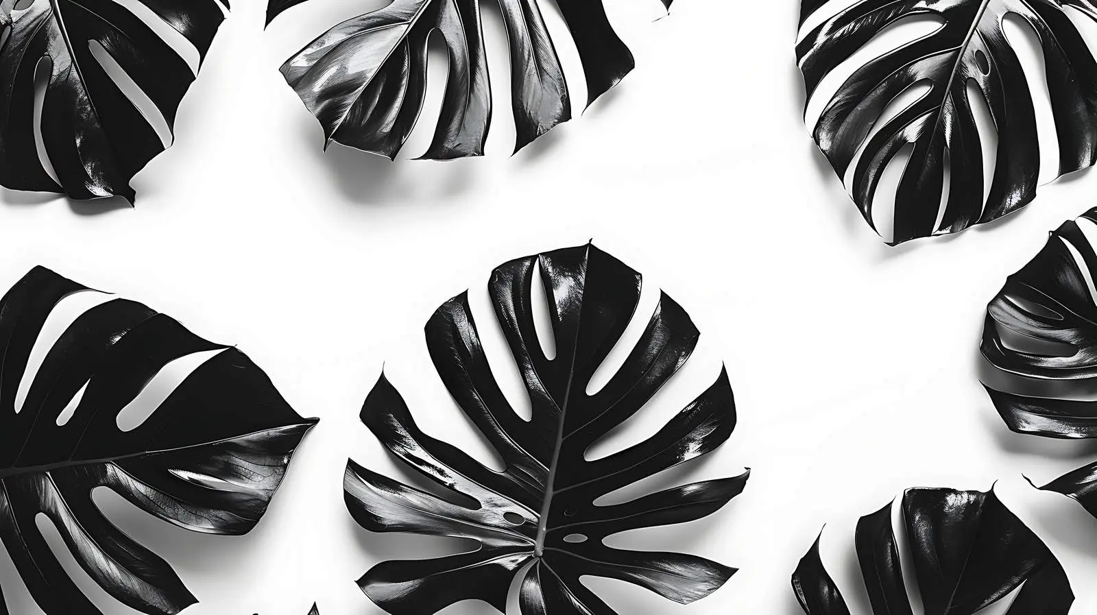 Monstera Leaves on White Background — free download from Dotvec