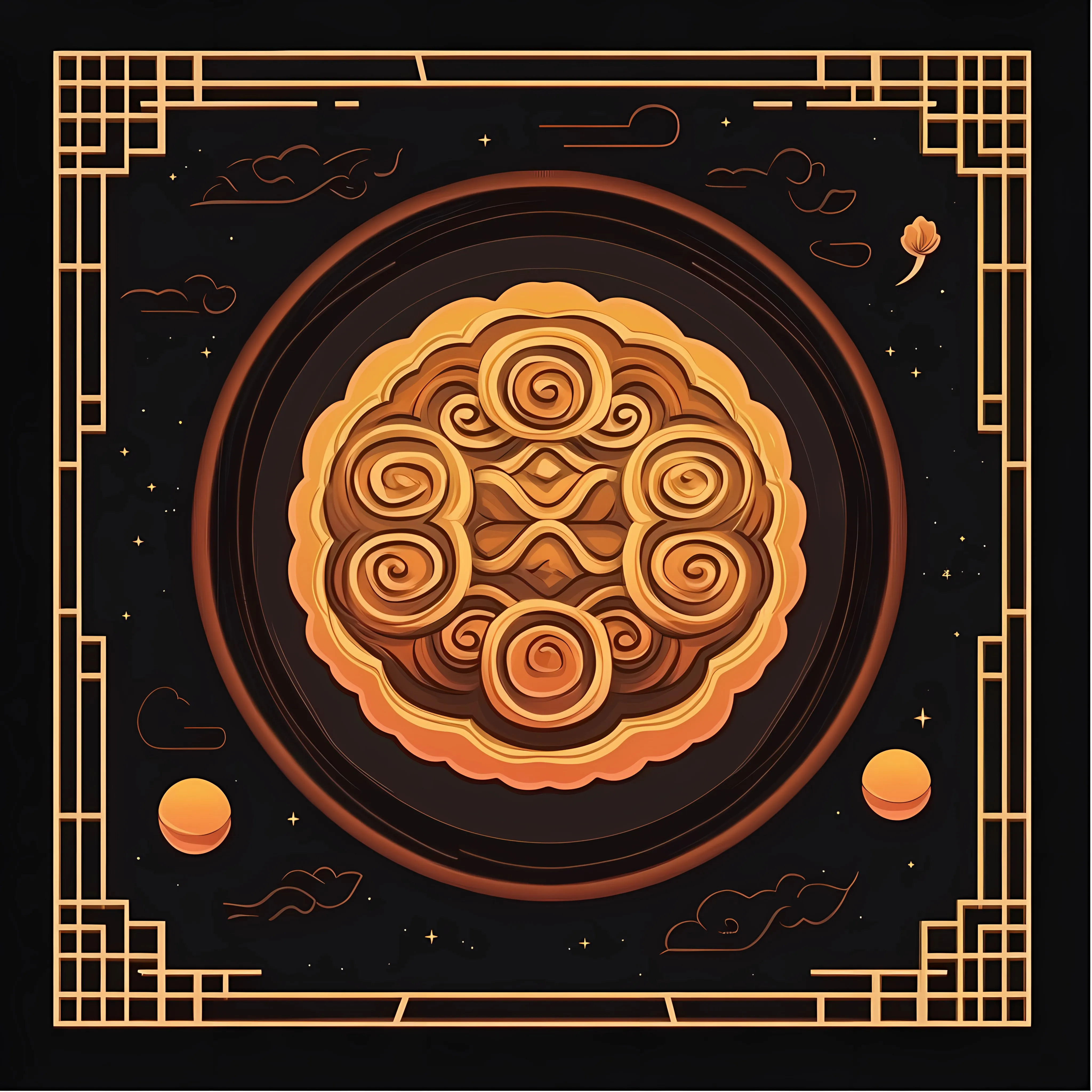 Mooncake Vector Illustration for Mid-Autumn Festival – free chinese tradition image from Dotvec