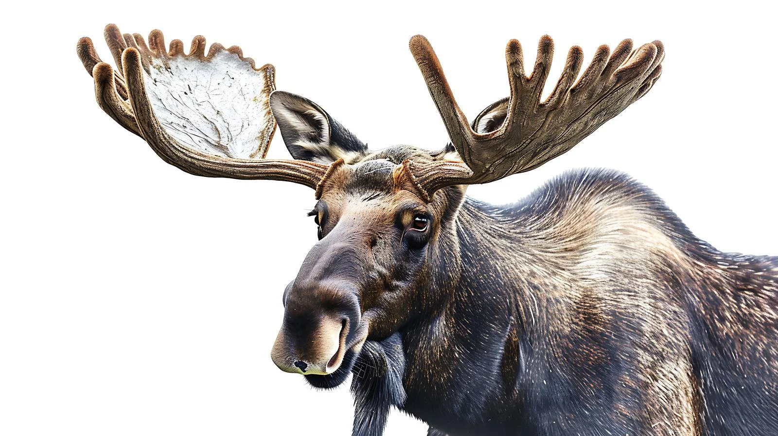 Majestic Elk - Close-Up Shot on White Background — free download from Dotvec