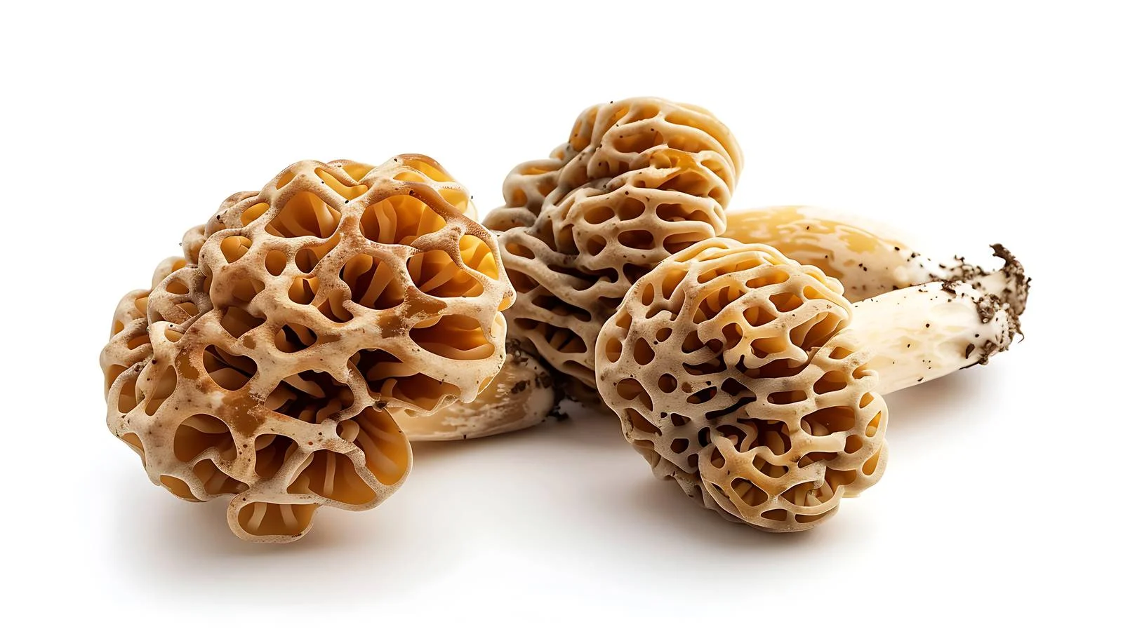 Exquisite Morel Mushroom on White Background — free download from Dotvec