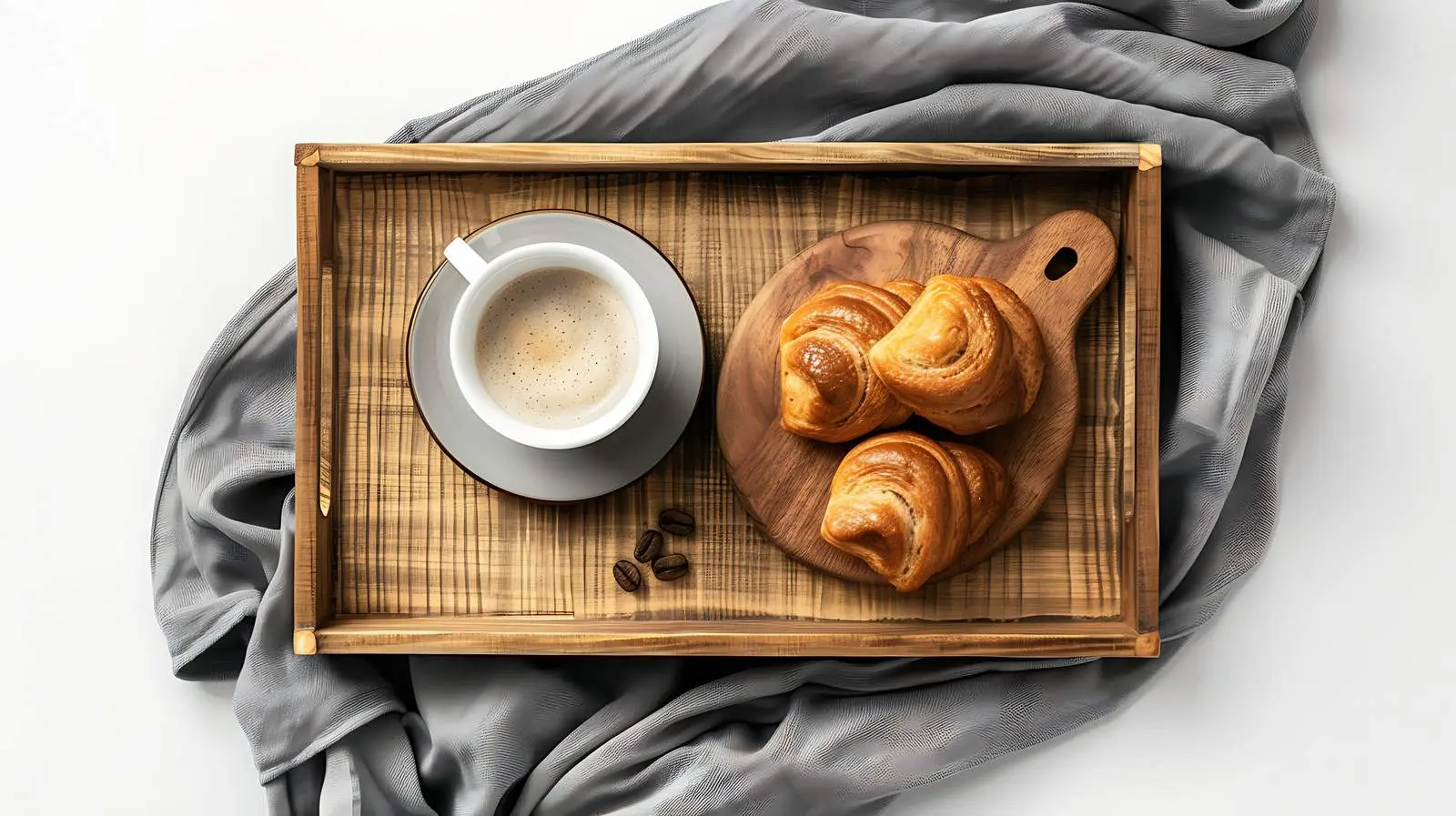 Cozy Morning Breakfast with Coffee in Bed – free enjoyment image from Dotvec