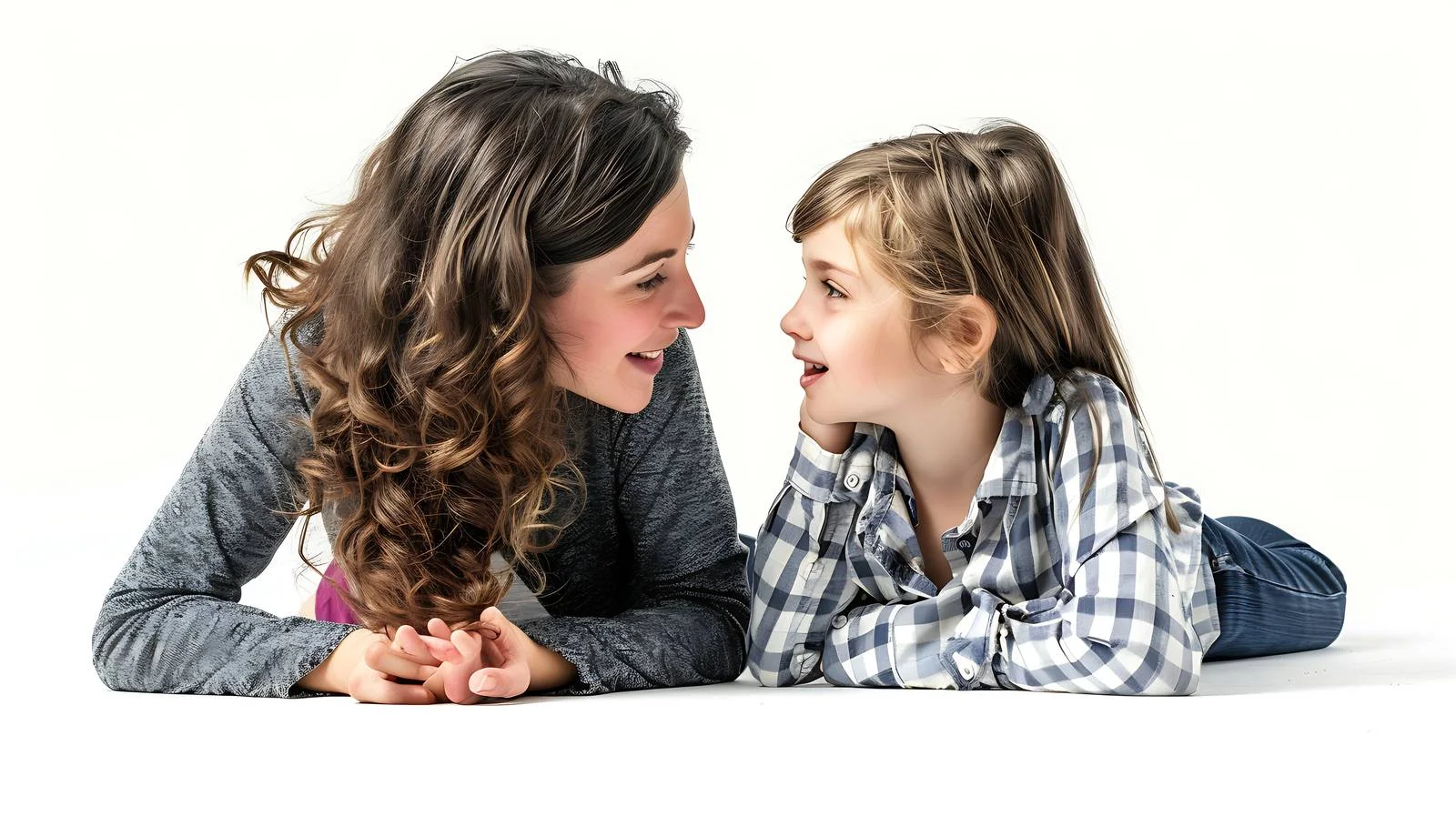 Mom and Daughter Relaxing at Home — free download from Dotvec