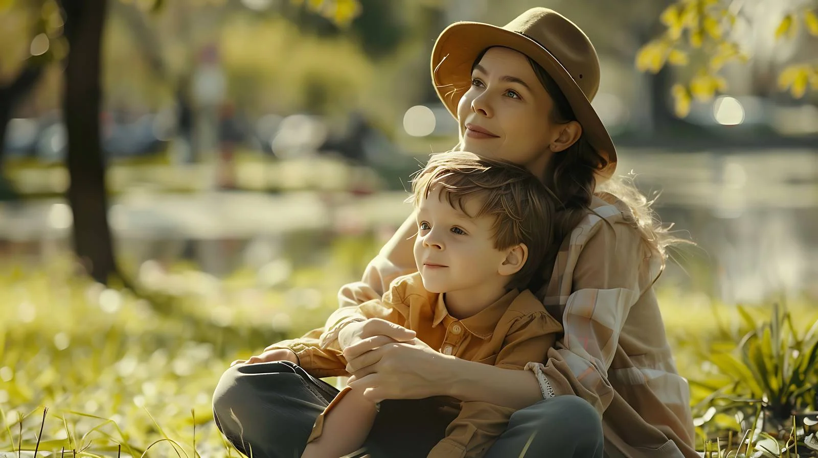 Bonding Moment in Public Park — free download from Dotvec