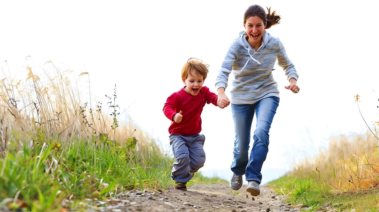 Parenting Bond: Joyful Outdoor Family Stroll — free download from Dotvec