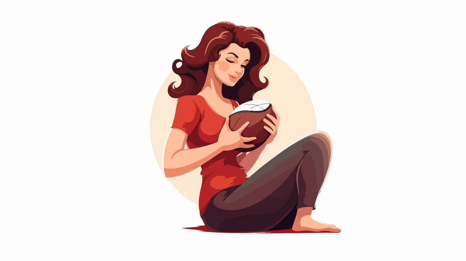 Maternal Nursing Football Pose — free download from Dotvec