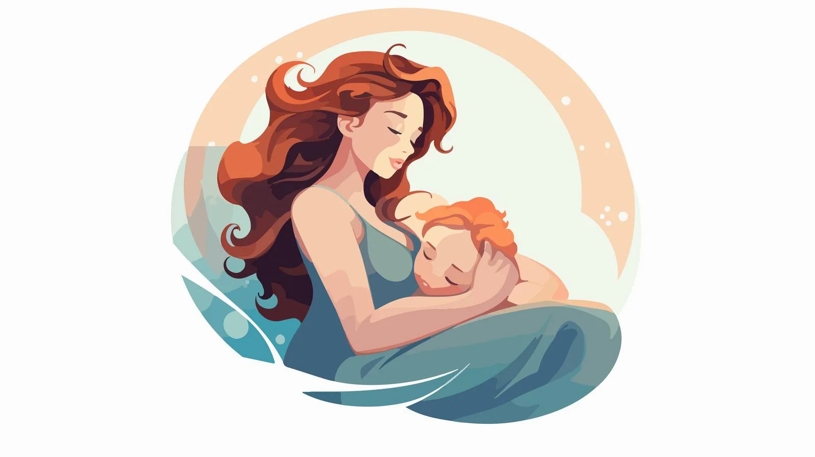 Nurturing Bond: Mother Breastfeeding Baby — free download from Dotvec