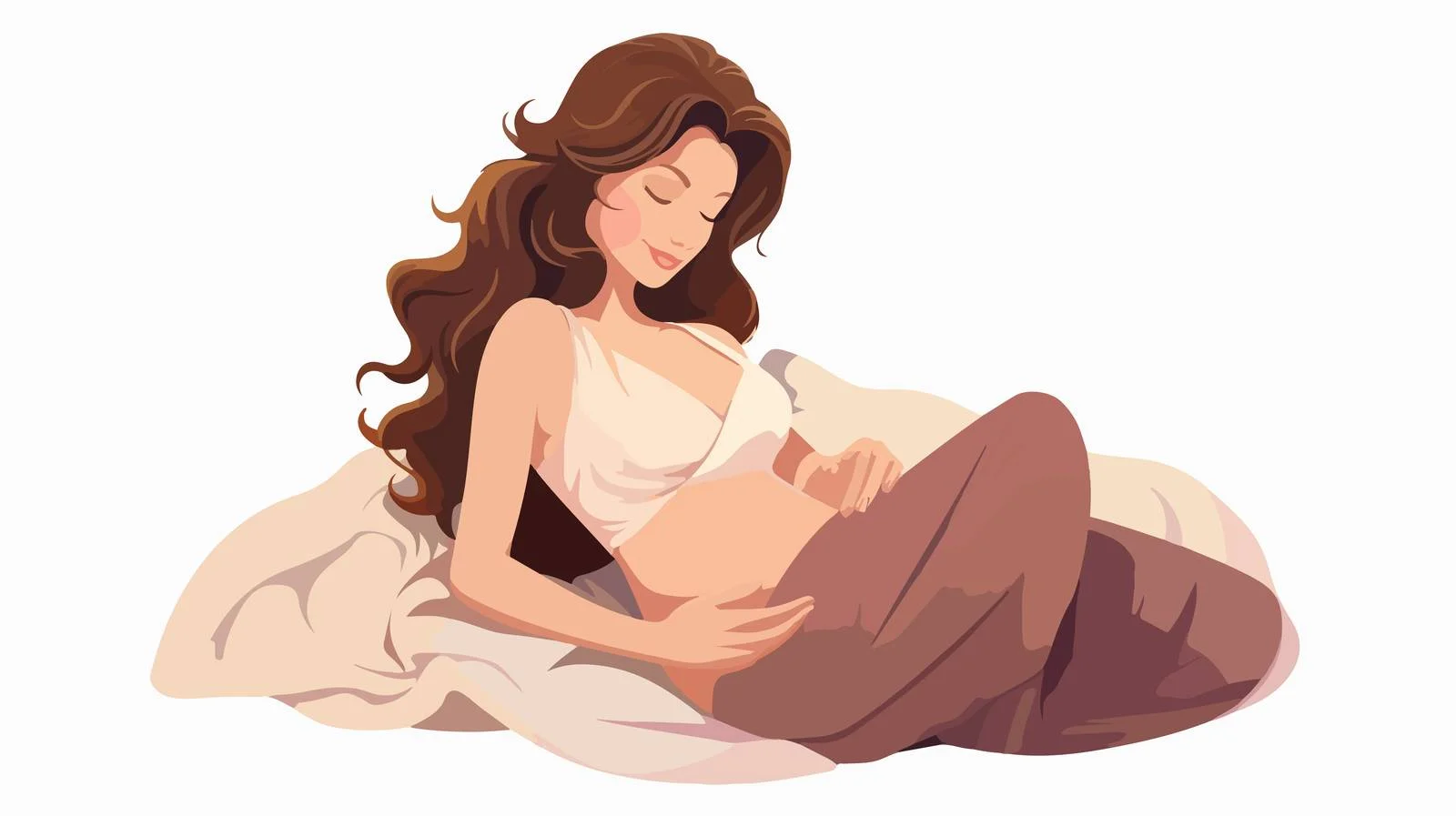 Side Lying Breastfeeding Position — free download from Dotvec