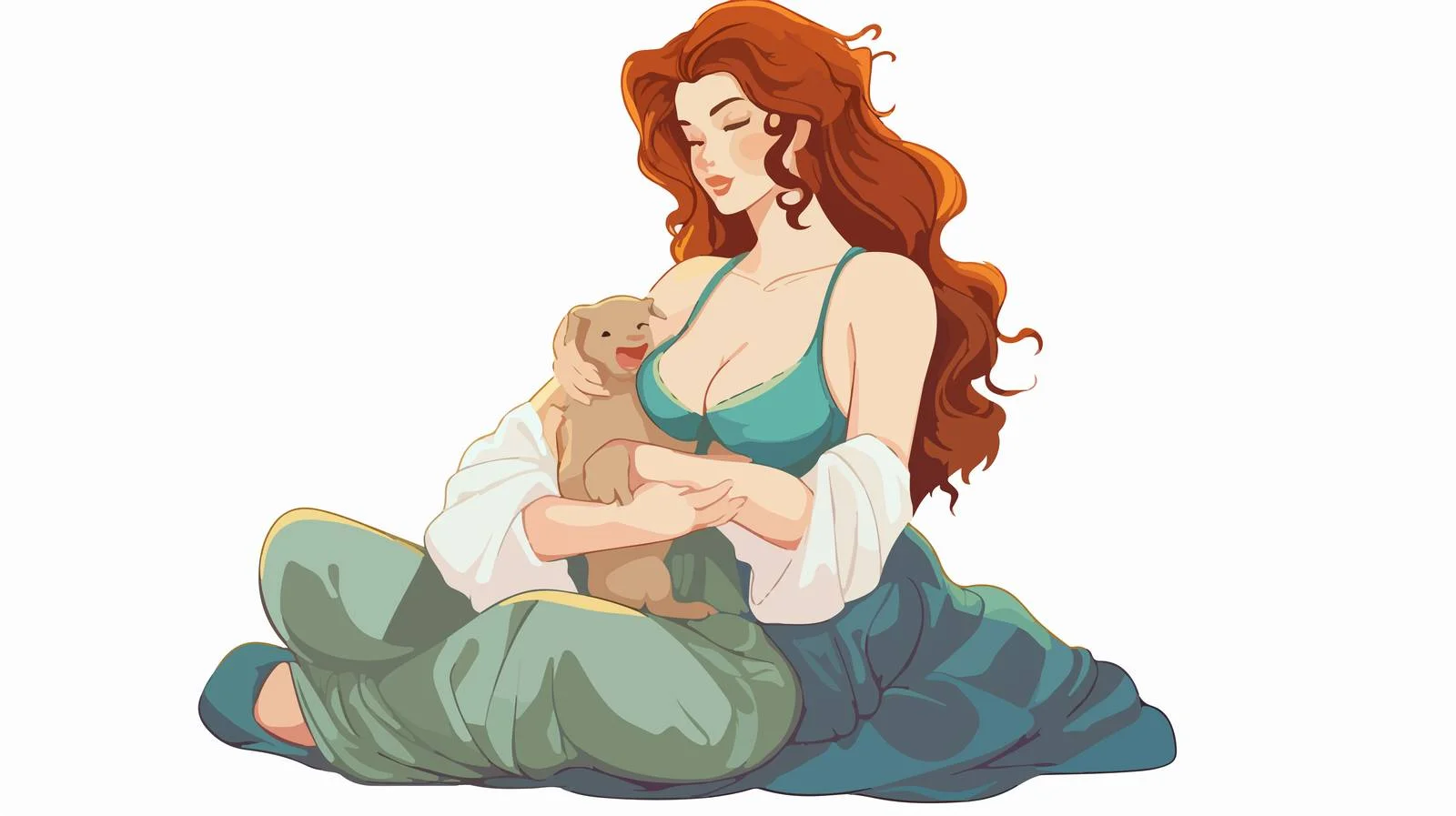 Mother Breastfeeding Twin Babies — free download from Dotvec