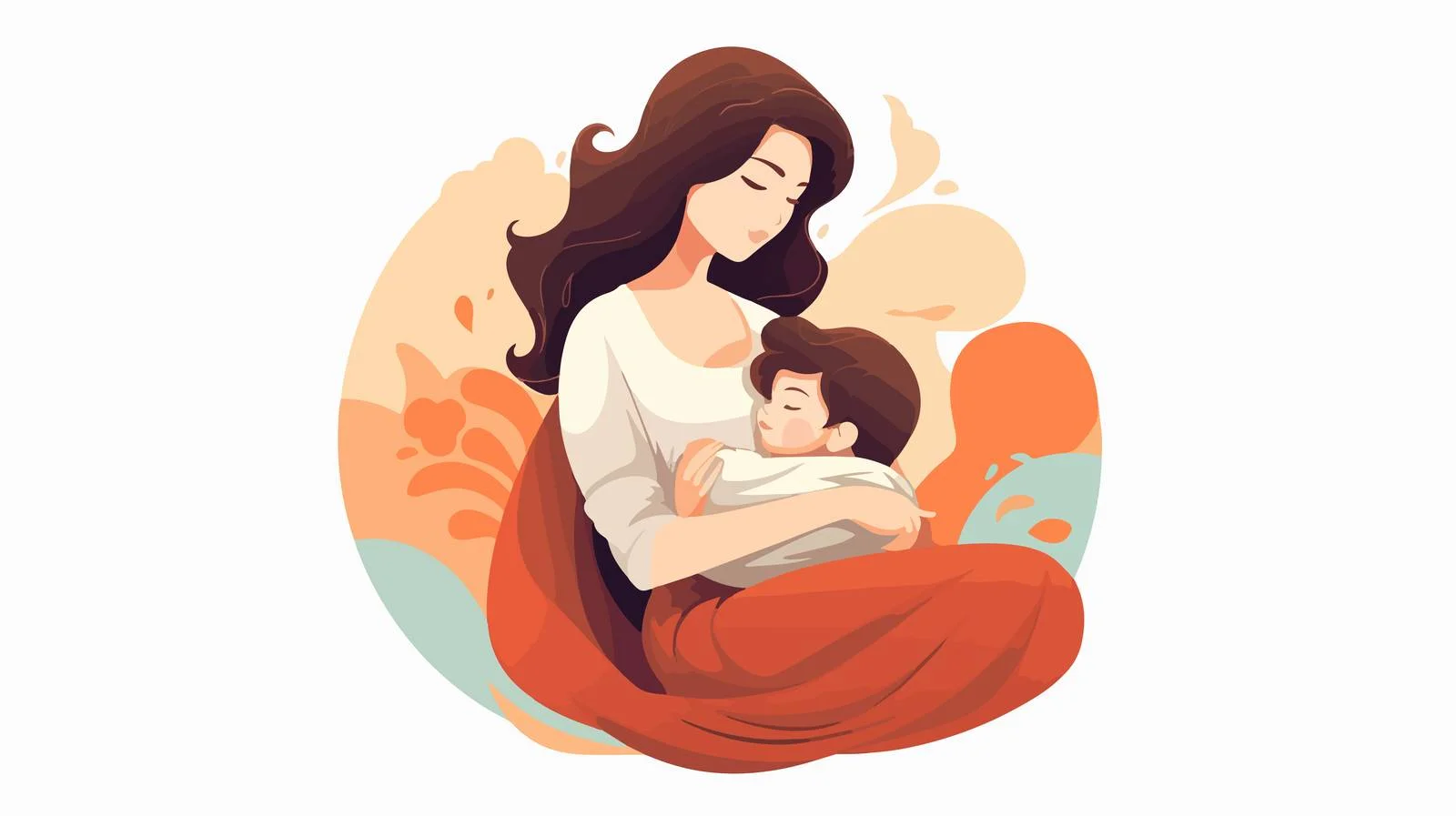 Nurturing Twin Babies with Side Pose — free download from Dotvec