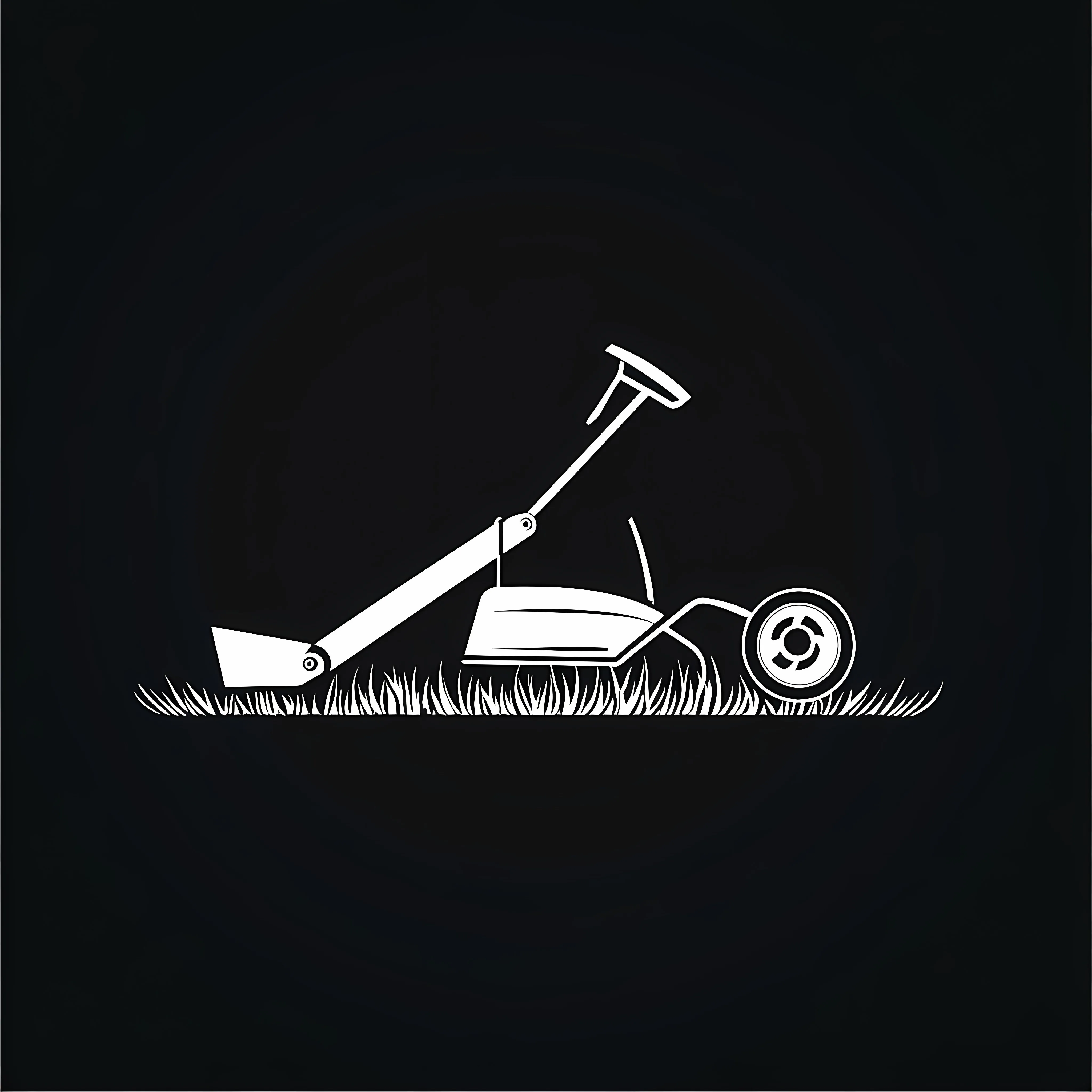 Motor Grass Cutter Icon Silhouette Vector — free download from Dotvec