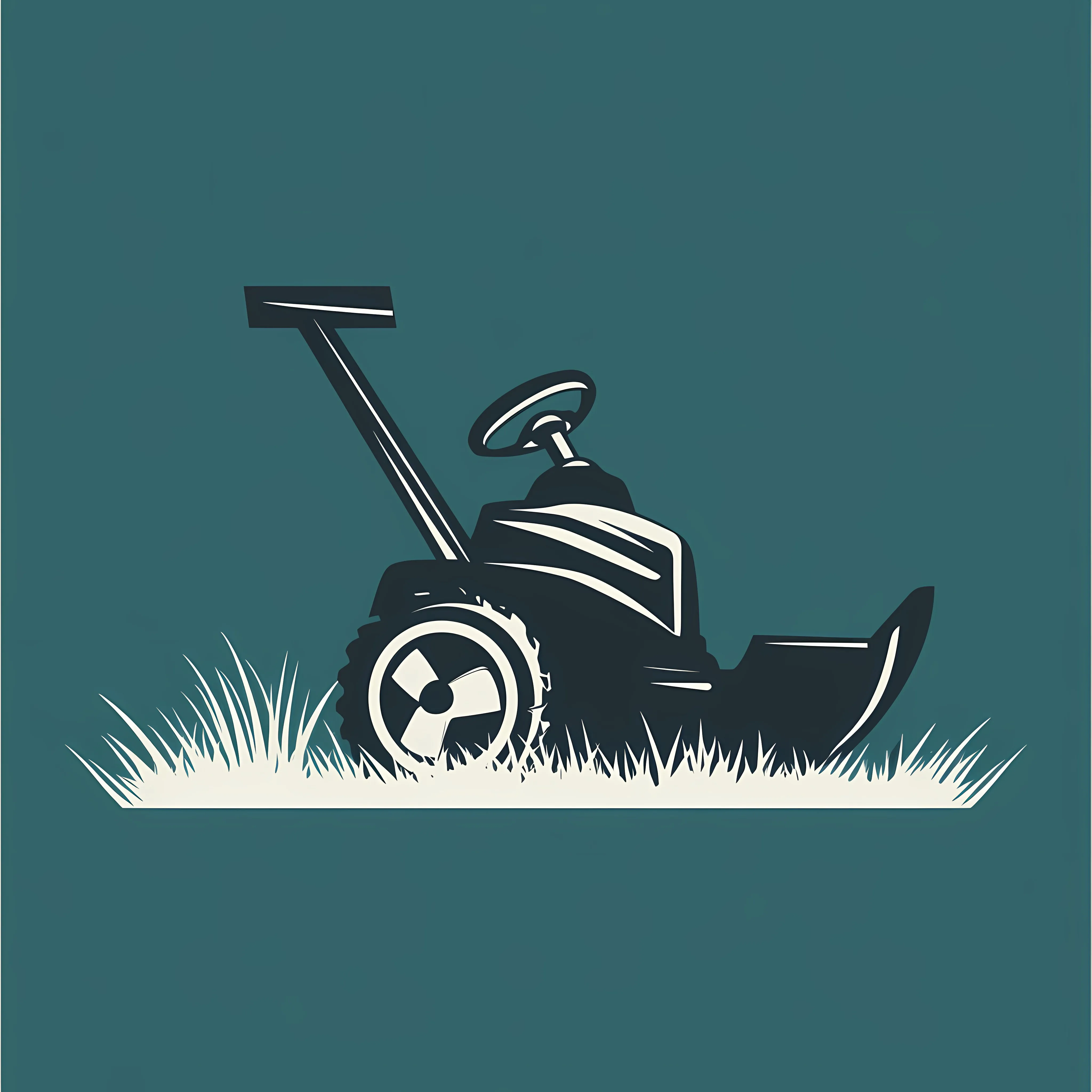 Motor Grass Cutter Icon Silhouette Vector Design — free download from Dotvec