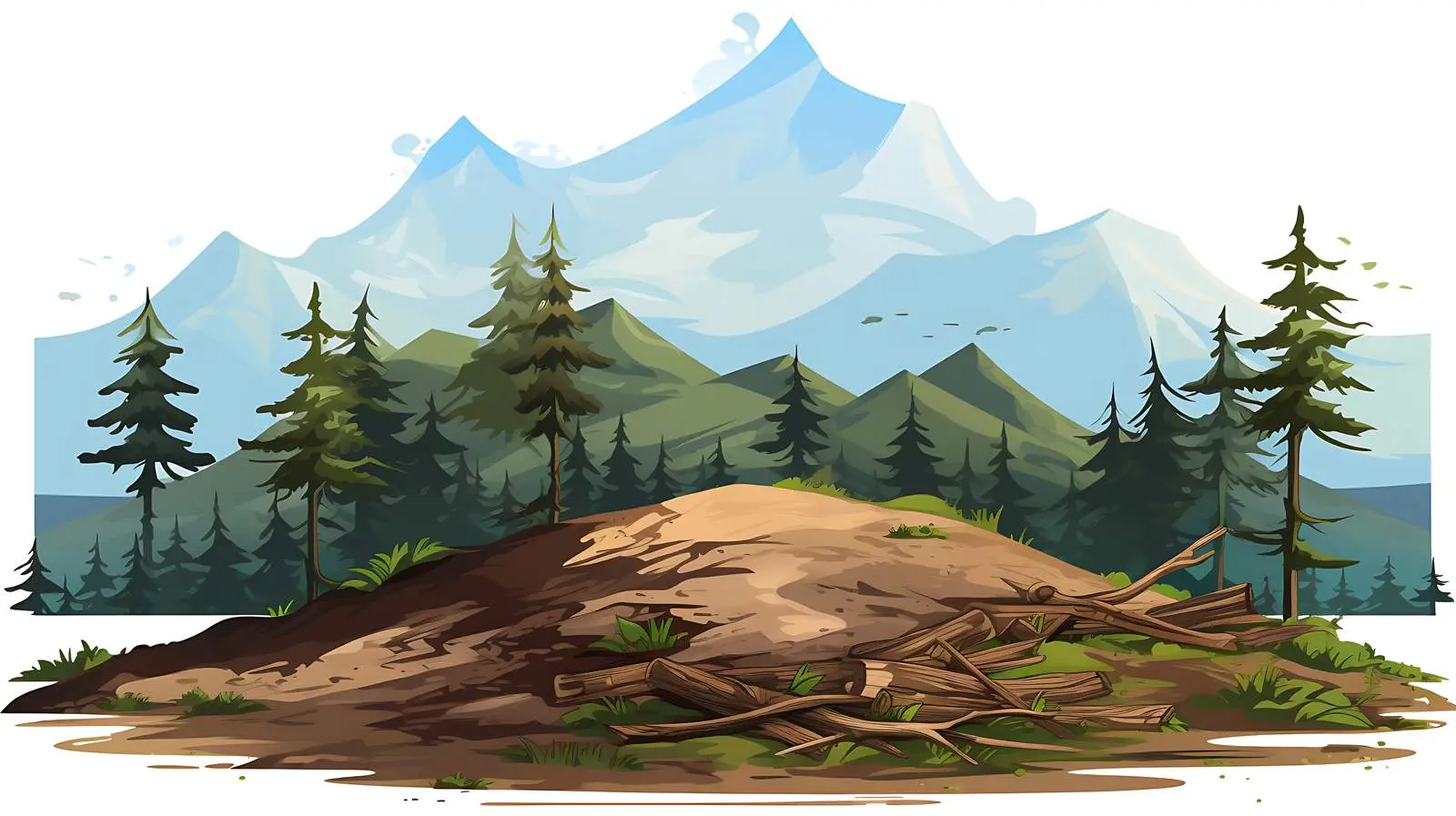 Deforestation Impact Illustration — free download from Dotvec