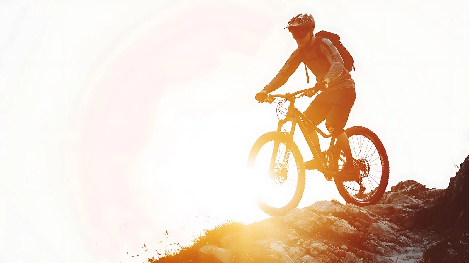 Mountain Biker in Grisons Sunset Ride — free download from Dotvec