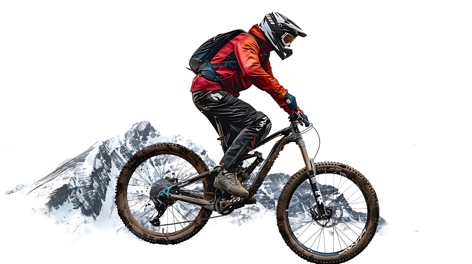 Mountain Biker in Grisons, Switzerland — free download from Dotvec