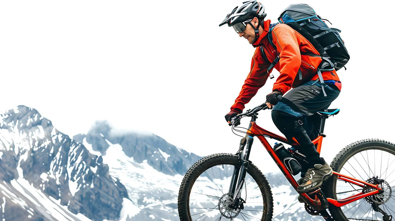 Mountain Biker in Grisons Switzerland — free download from Dotvec