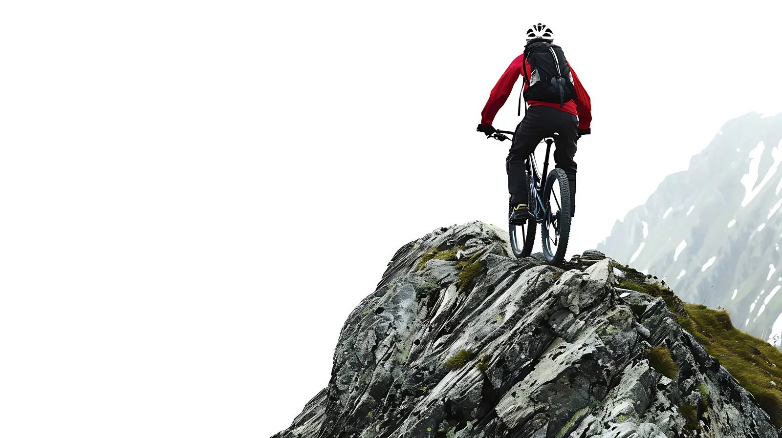 Mountain Biker on Ridge in Switzerland — free download from Dotvec