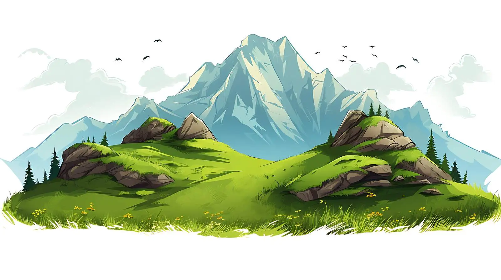 Serene Mountain Landscape — free download from Dotvec