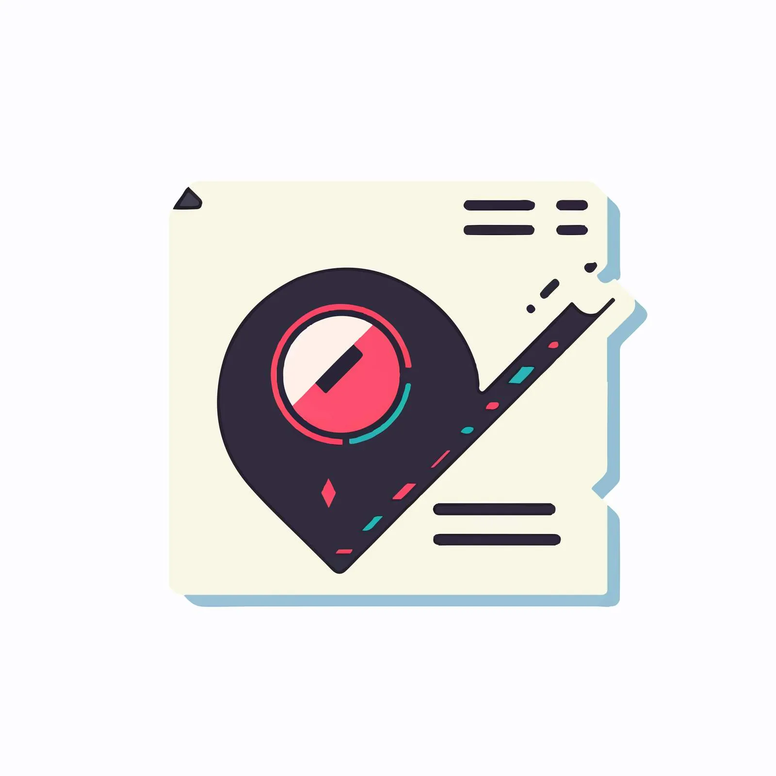 Mouse Cursor on Floppy Disk Symbol Vector — free download from Dotvec