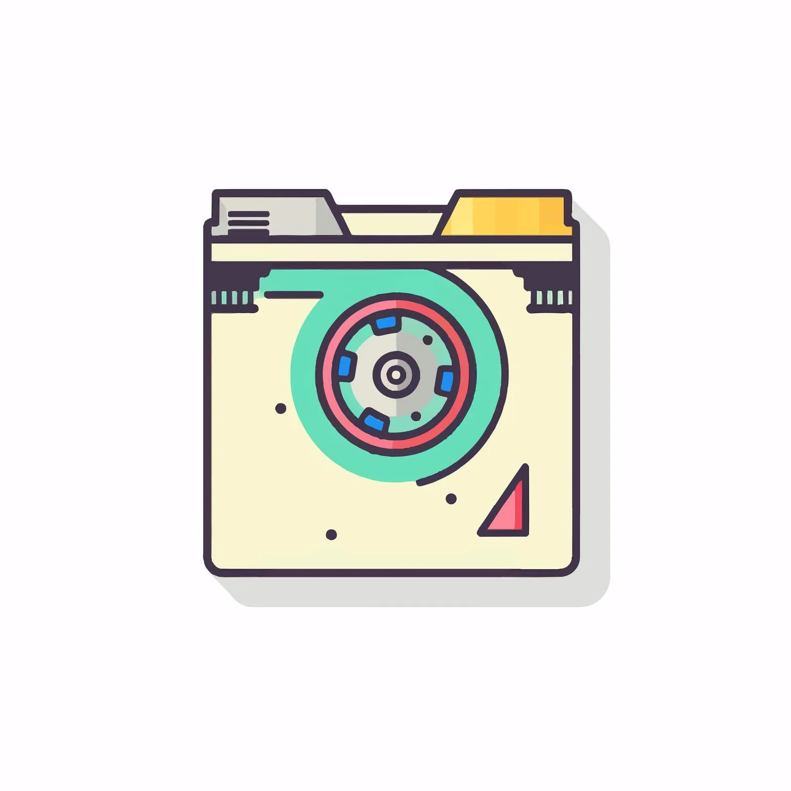 Mouse Cursor on Floppy Disk Symbol Vector — free download from Dotvec