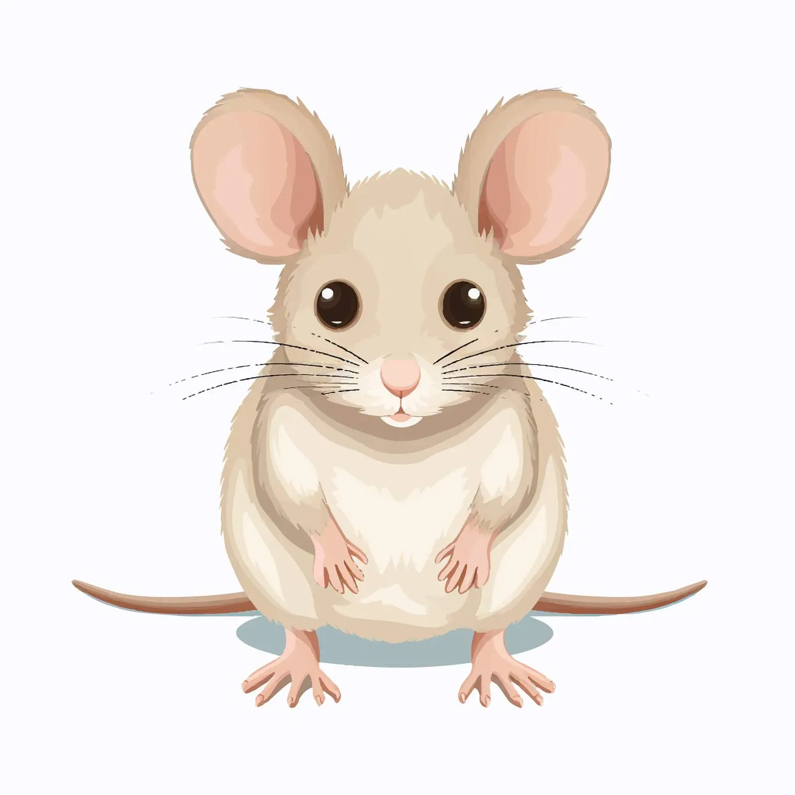 Top View Isolated Mouse Vector Illustration — free download from Dotvec