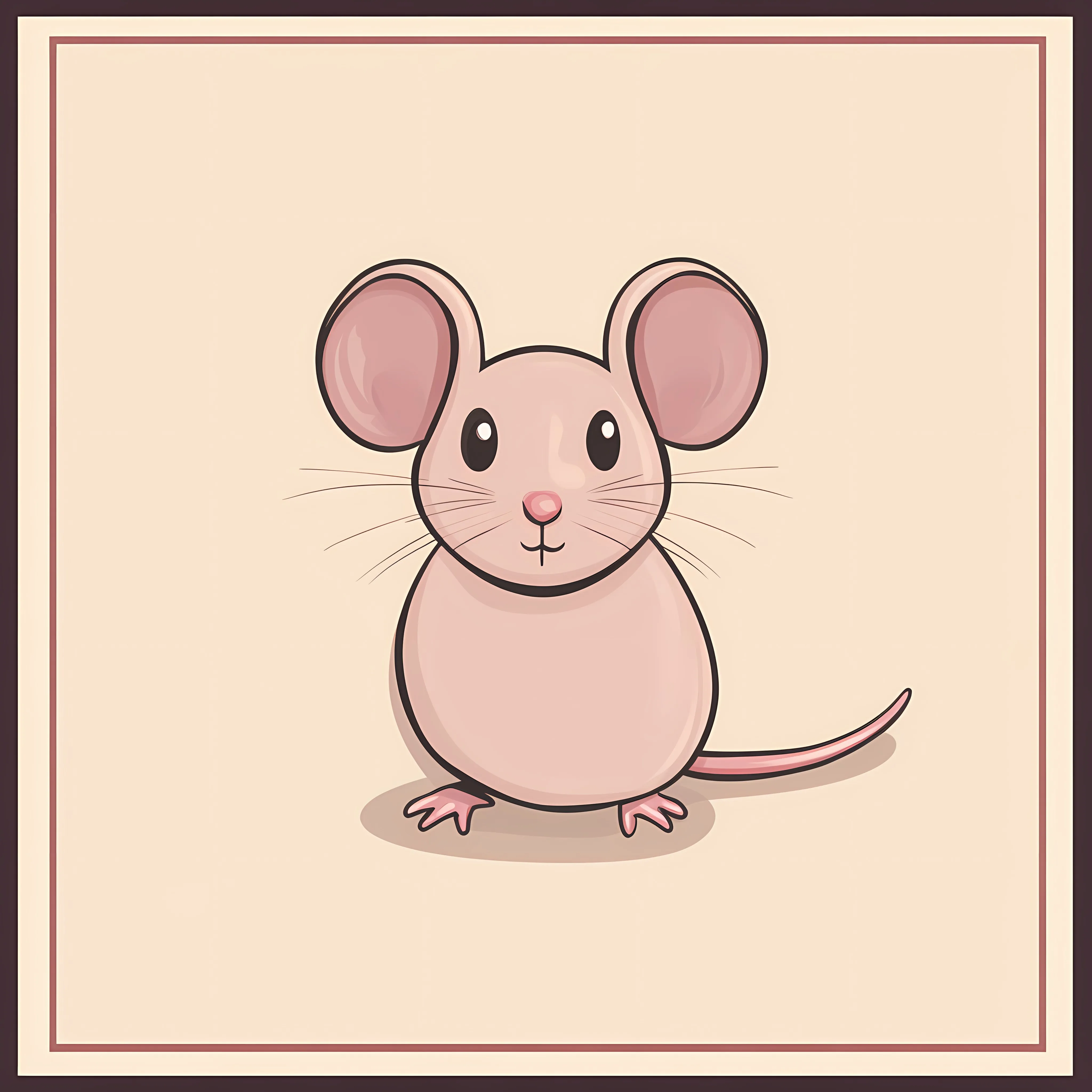 Cartoon Flat Vector Mouse Illustration — free download from Dotvec