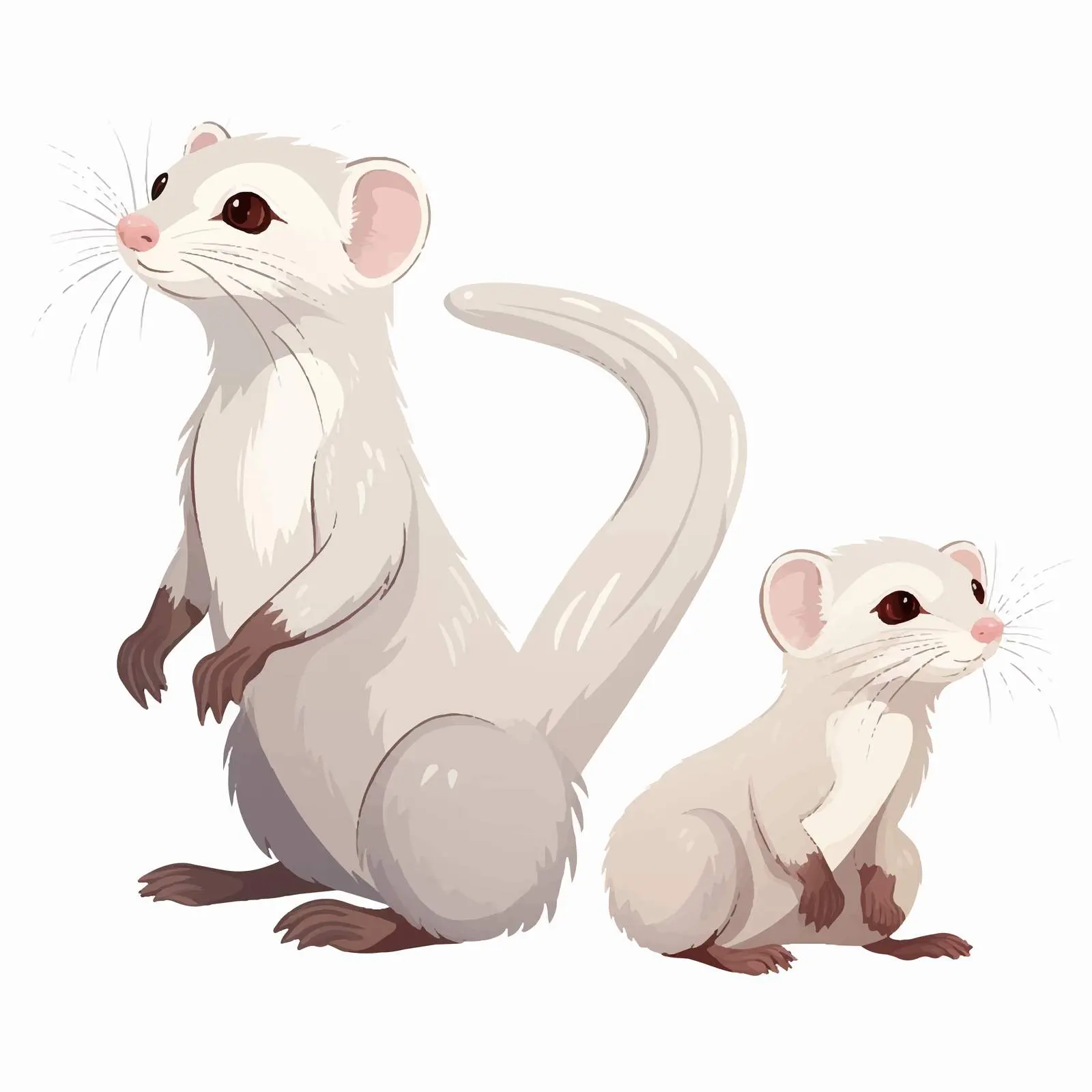Cute Mice Vector Illustration for Scrapbooking — free download from Dotvec
