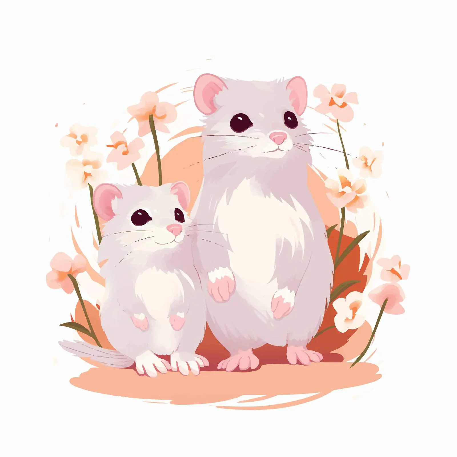 Charming Mouse Illustration for Scrapbooking — free download from Dotvec