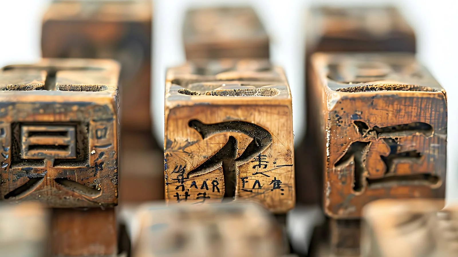 Traditional Chinese Character Printing Model Display — free download from Dotvec