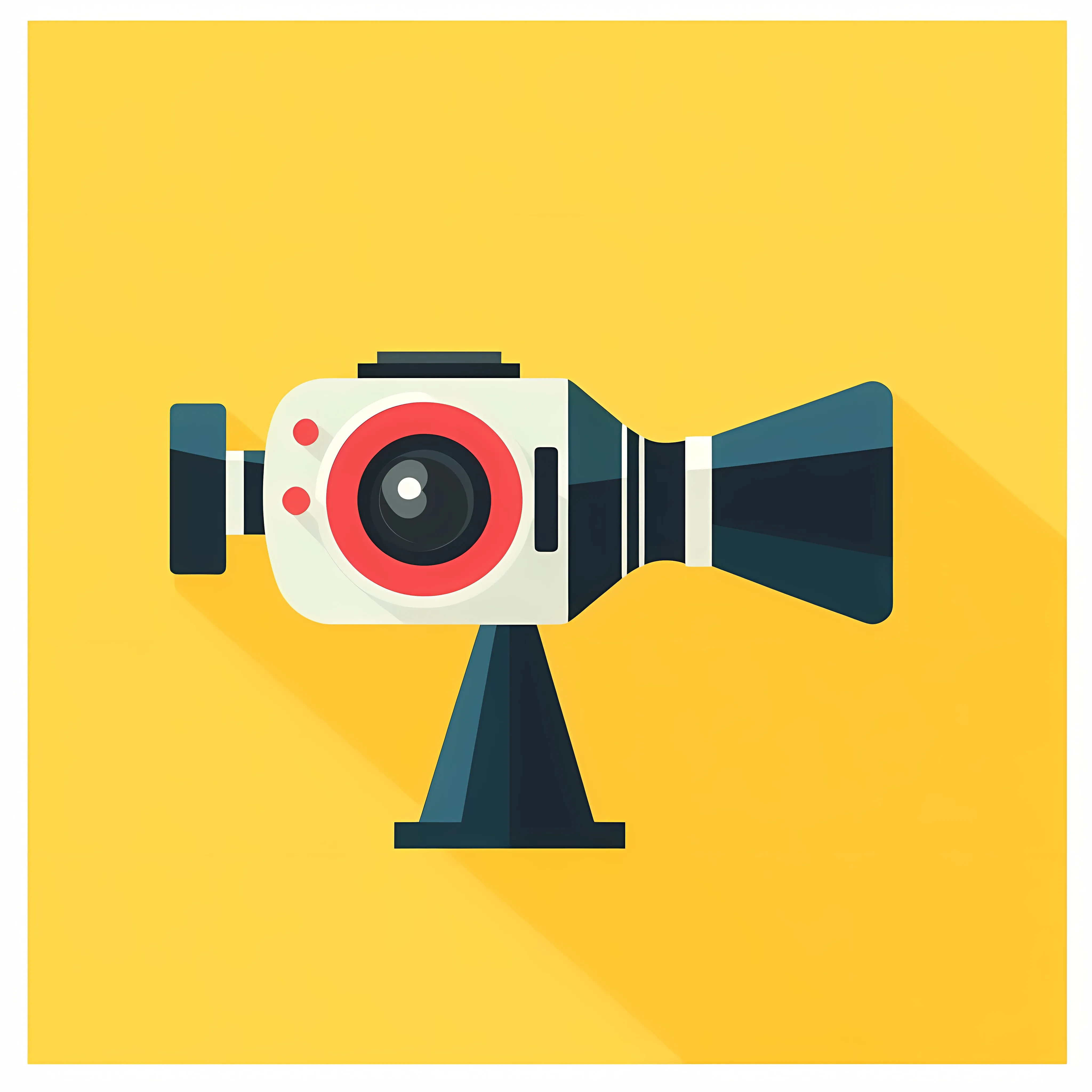 Flat Vector Movie Camcorder Icon Illustration — free download from Dotvec