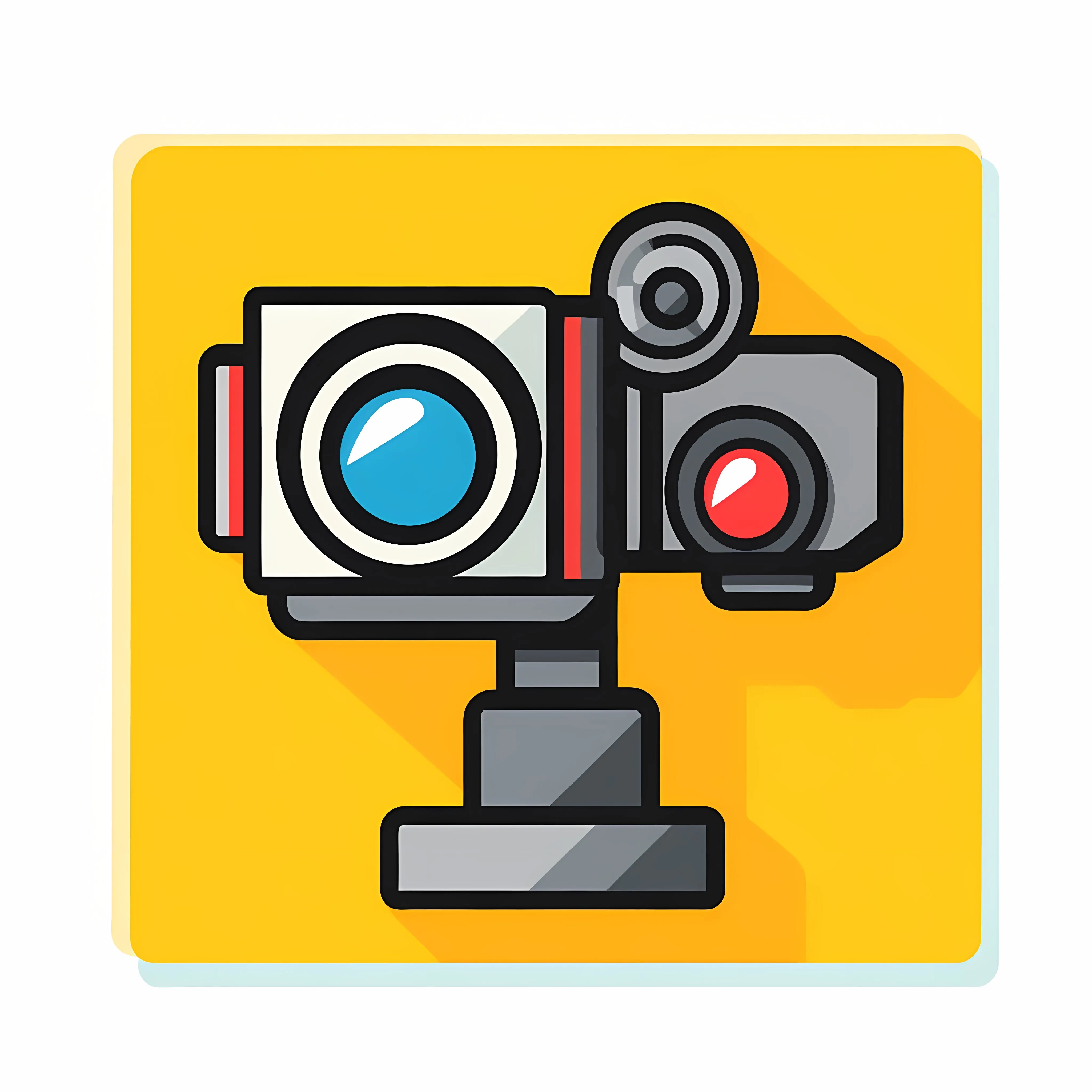 Flat Vector Movie Camcorder Icon Illustration — free download from Dotvec