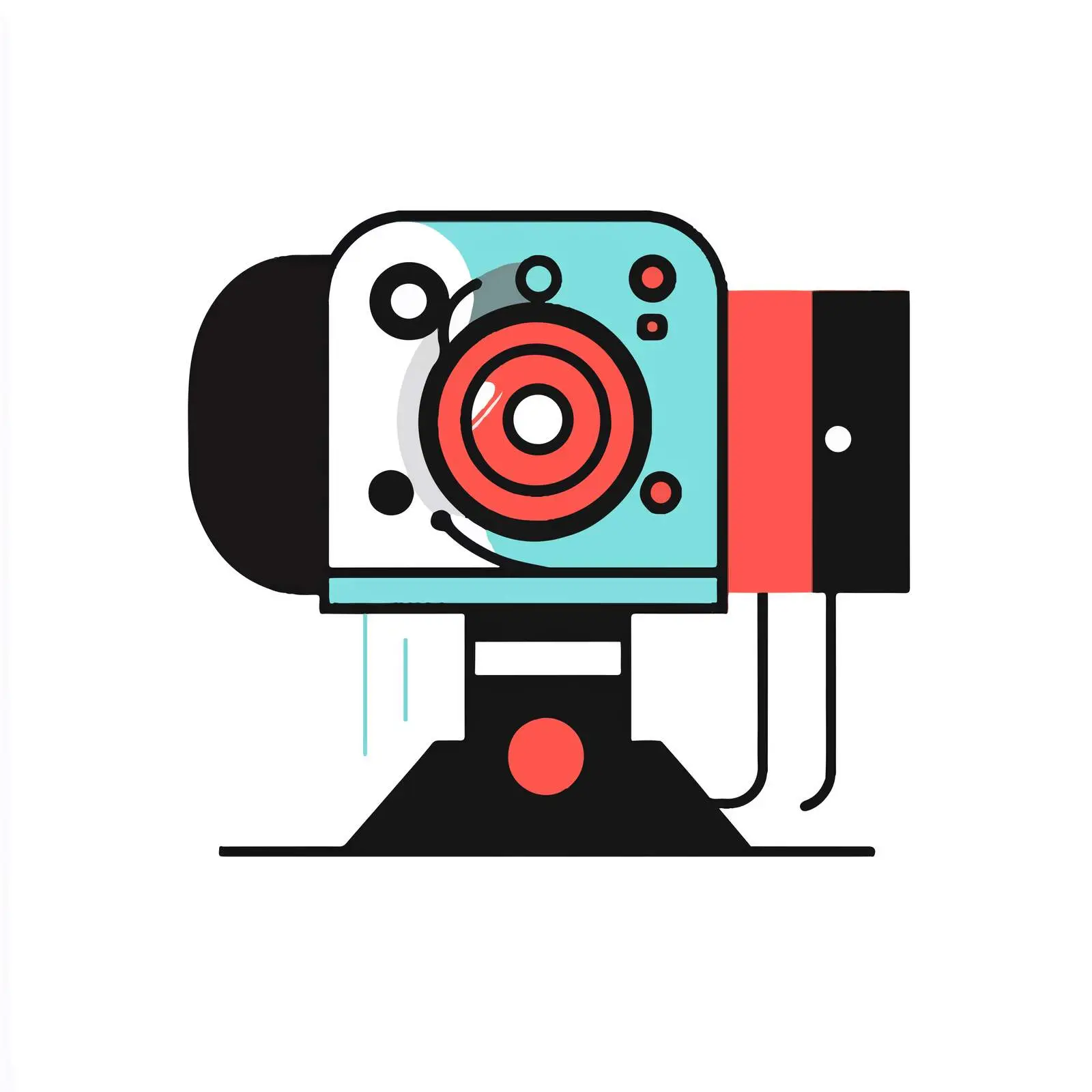 Flat Vector Illustration of Movie Projector Icon — free download from Dotvec