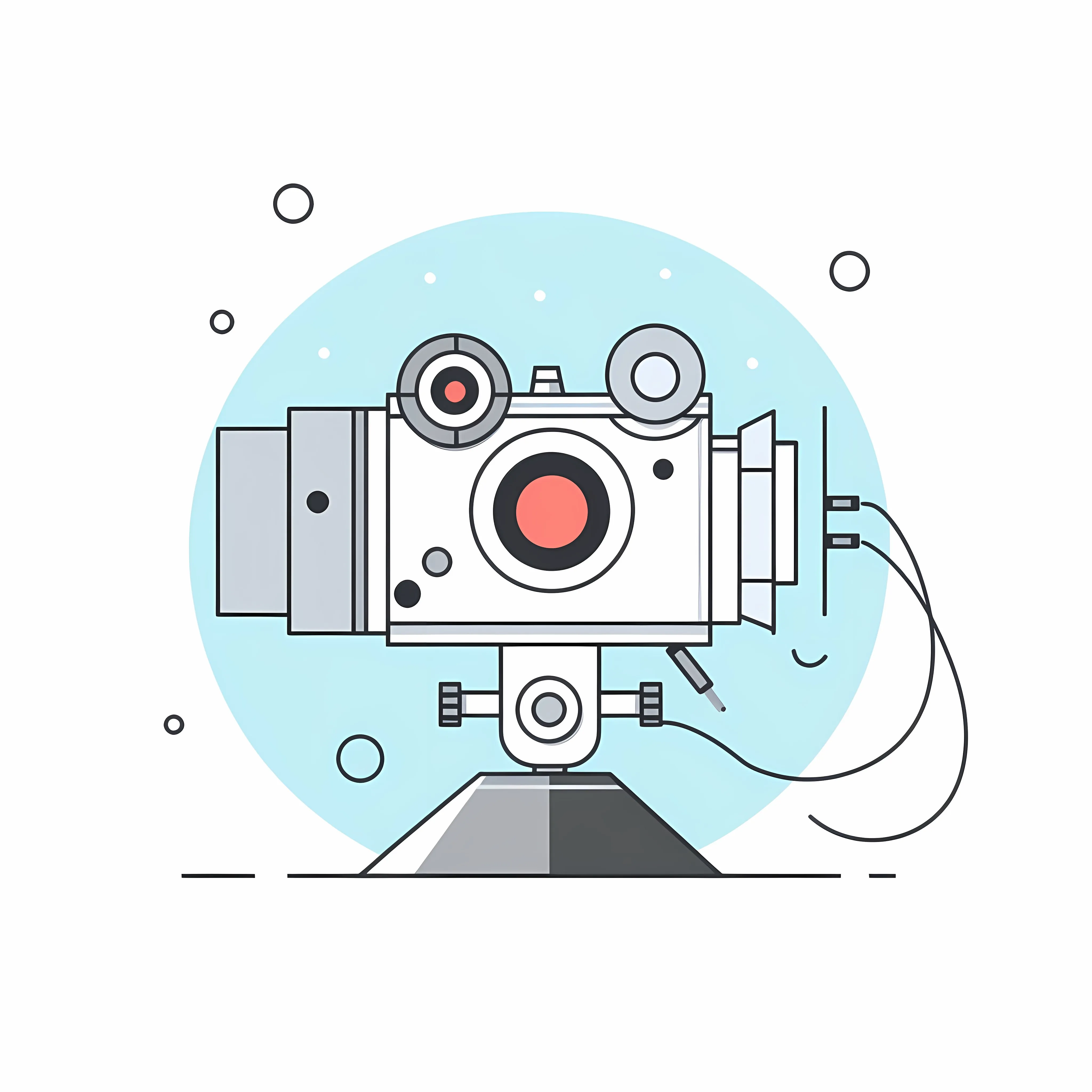 Flat Vector Movie Projector Icon Illustration — free download from Dotvec