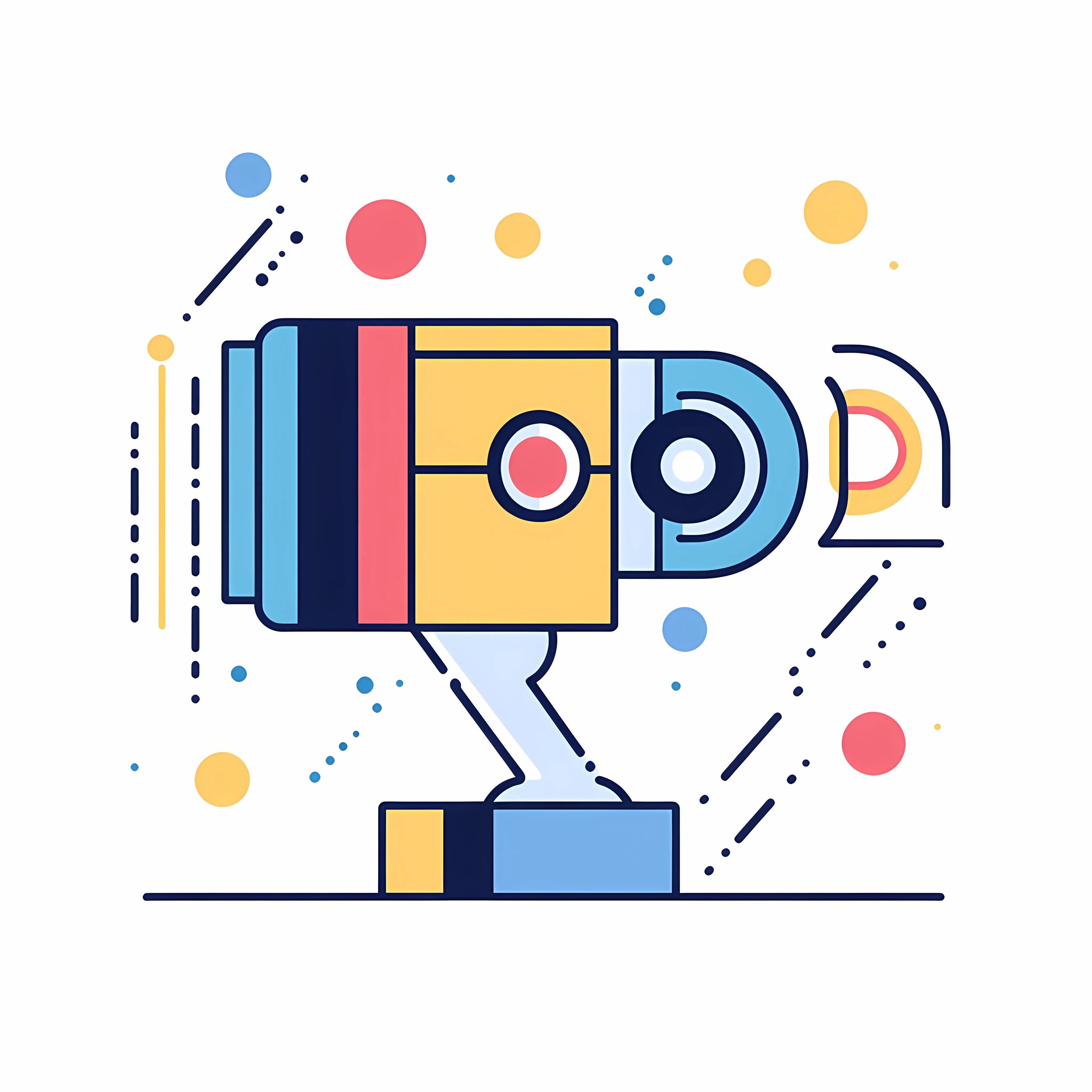 Flat Vector Movie Projector Icon Illustration — free download from Dotvec