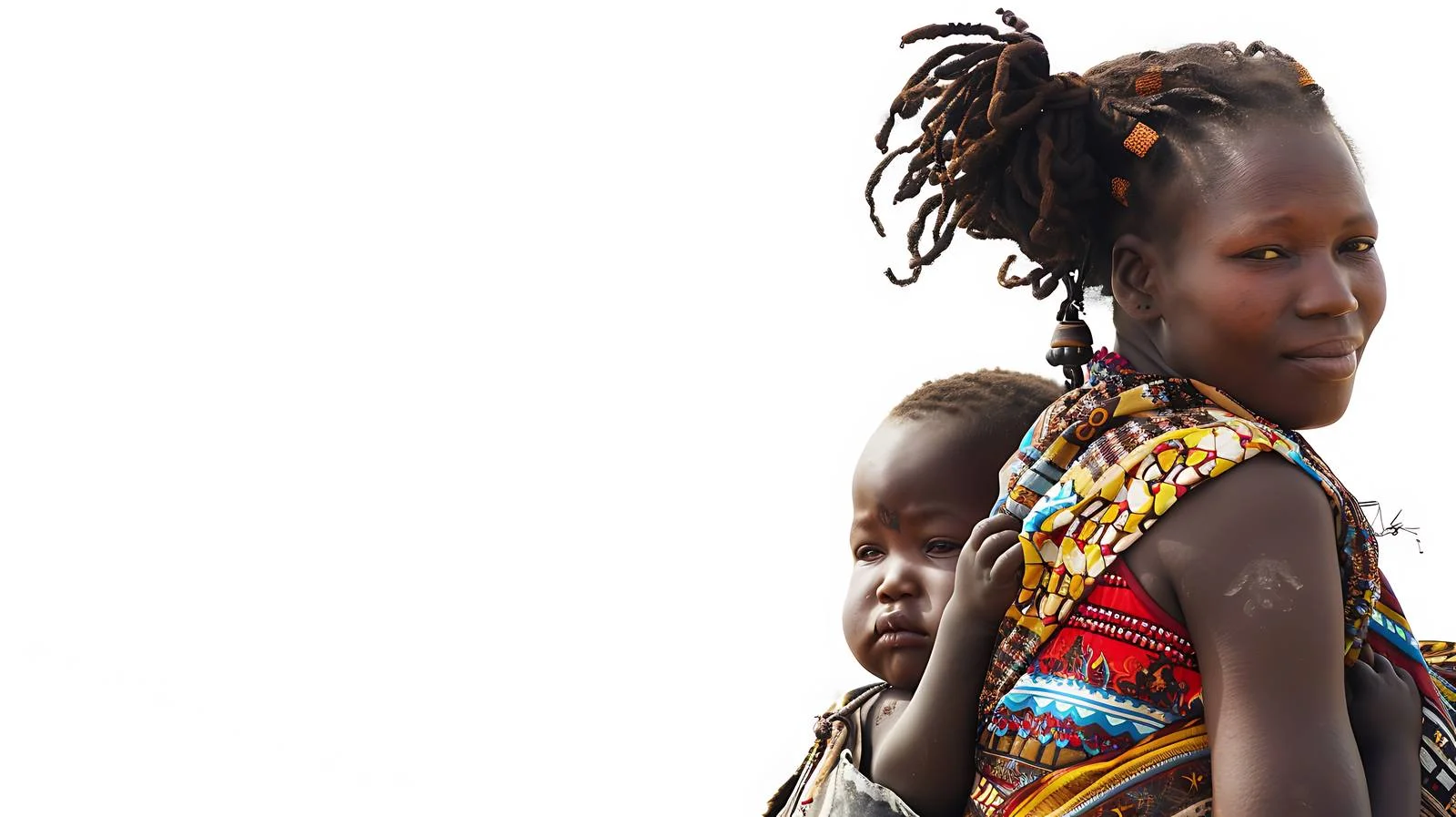 Muhila Tribe Woman with Child — free download from Dotvec
