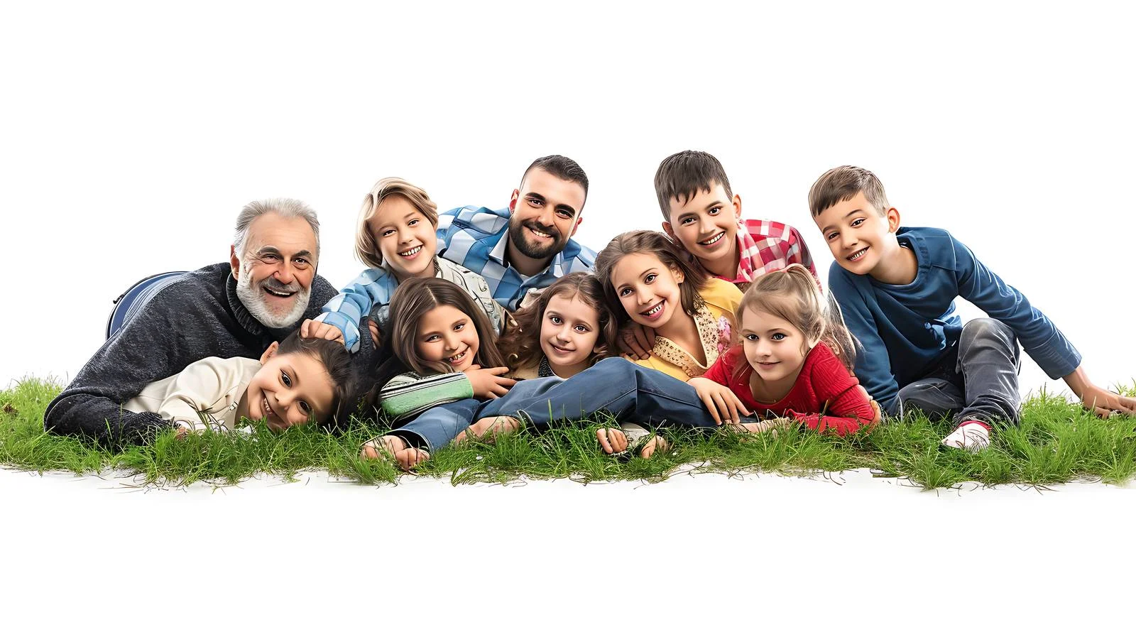 Extended Family Relaxing Outdoors — free download from Dotvec