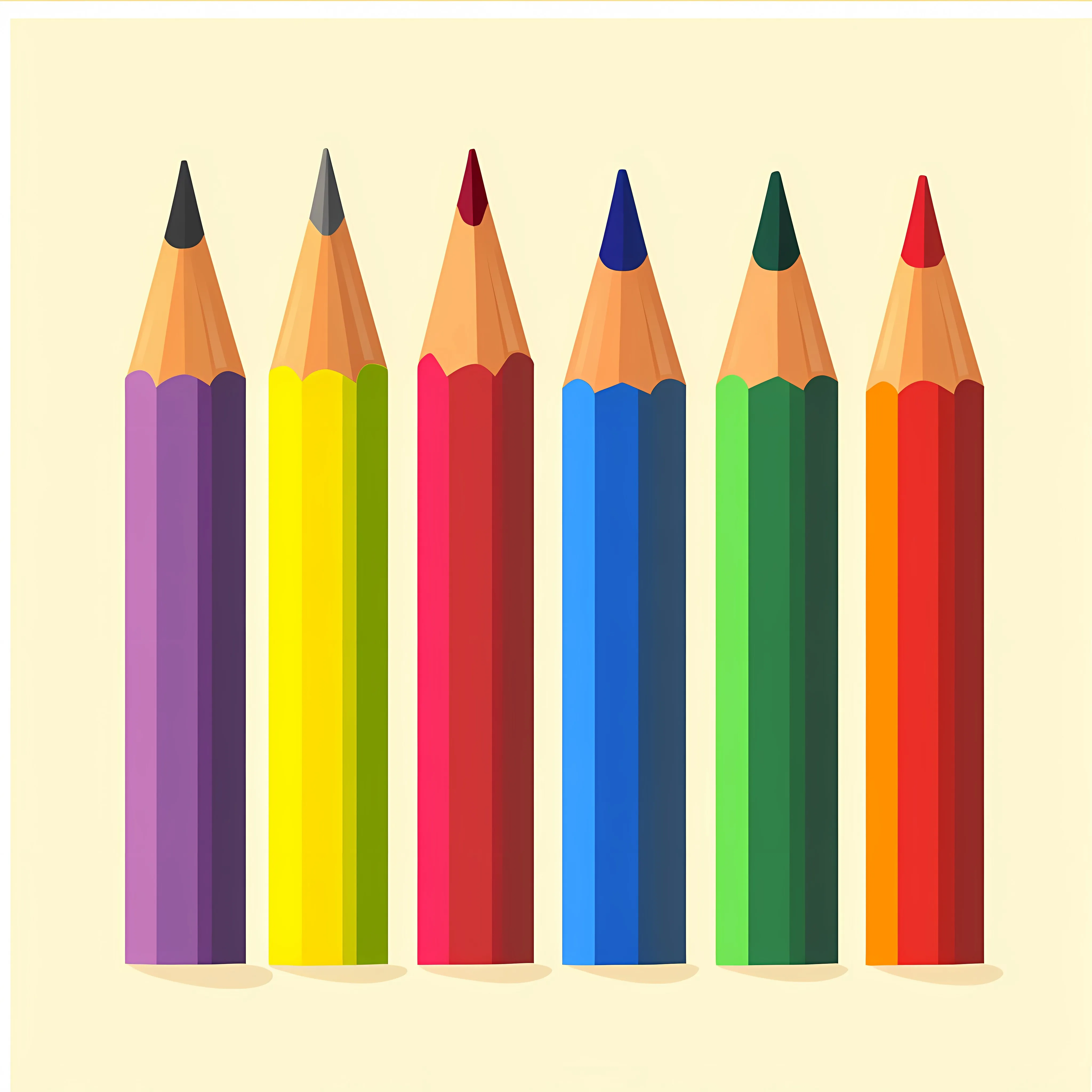 Multicolored Pencil Set Abstract Vector Illustration — free download from Dotvec