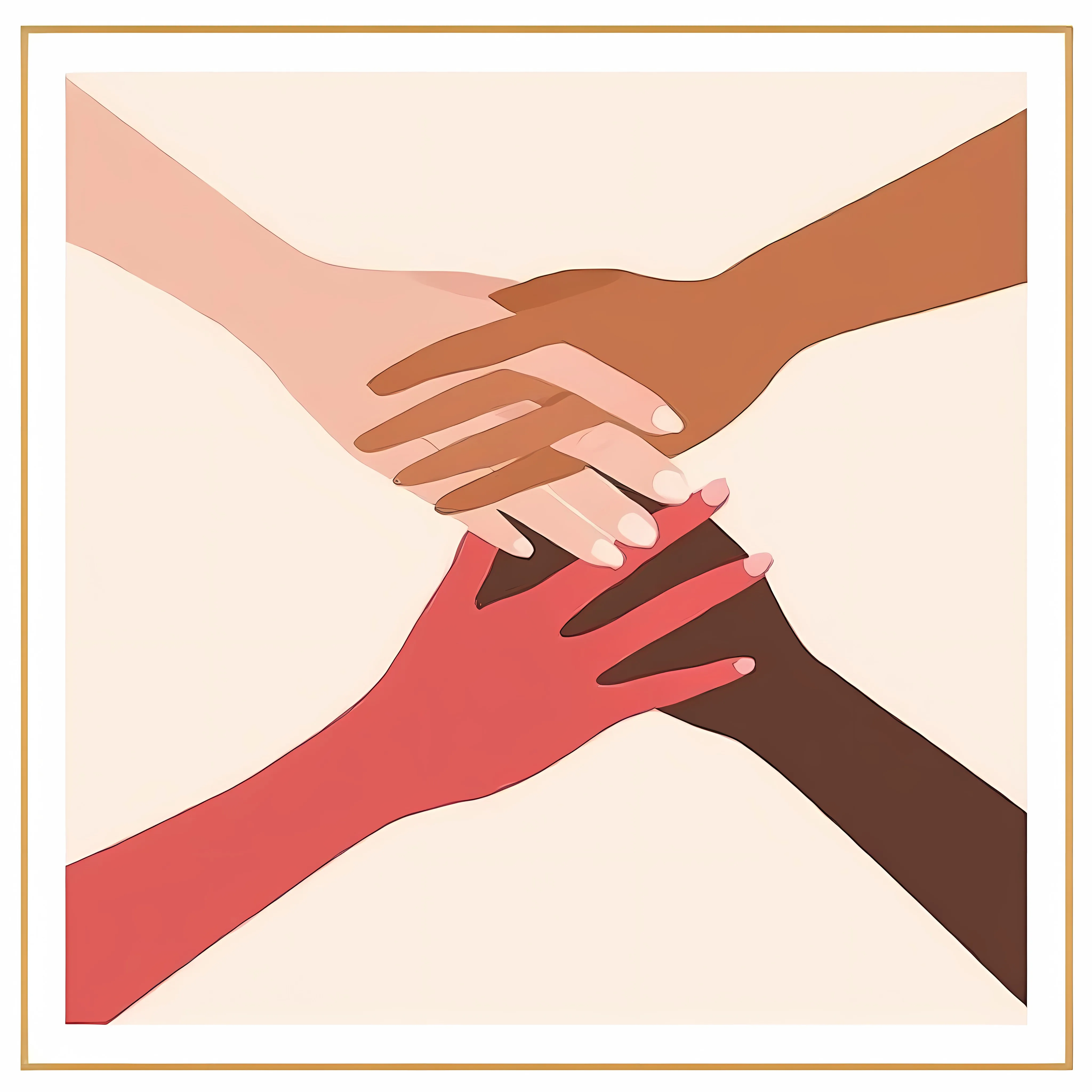 Diverse Team Unity with Multiethnic Hands – free collaborative effort image from Dotvec