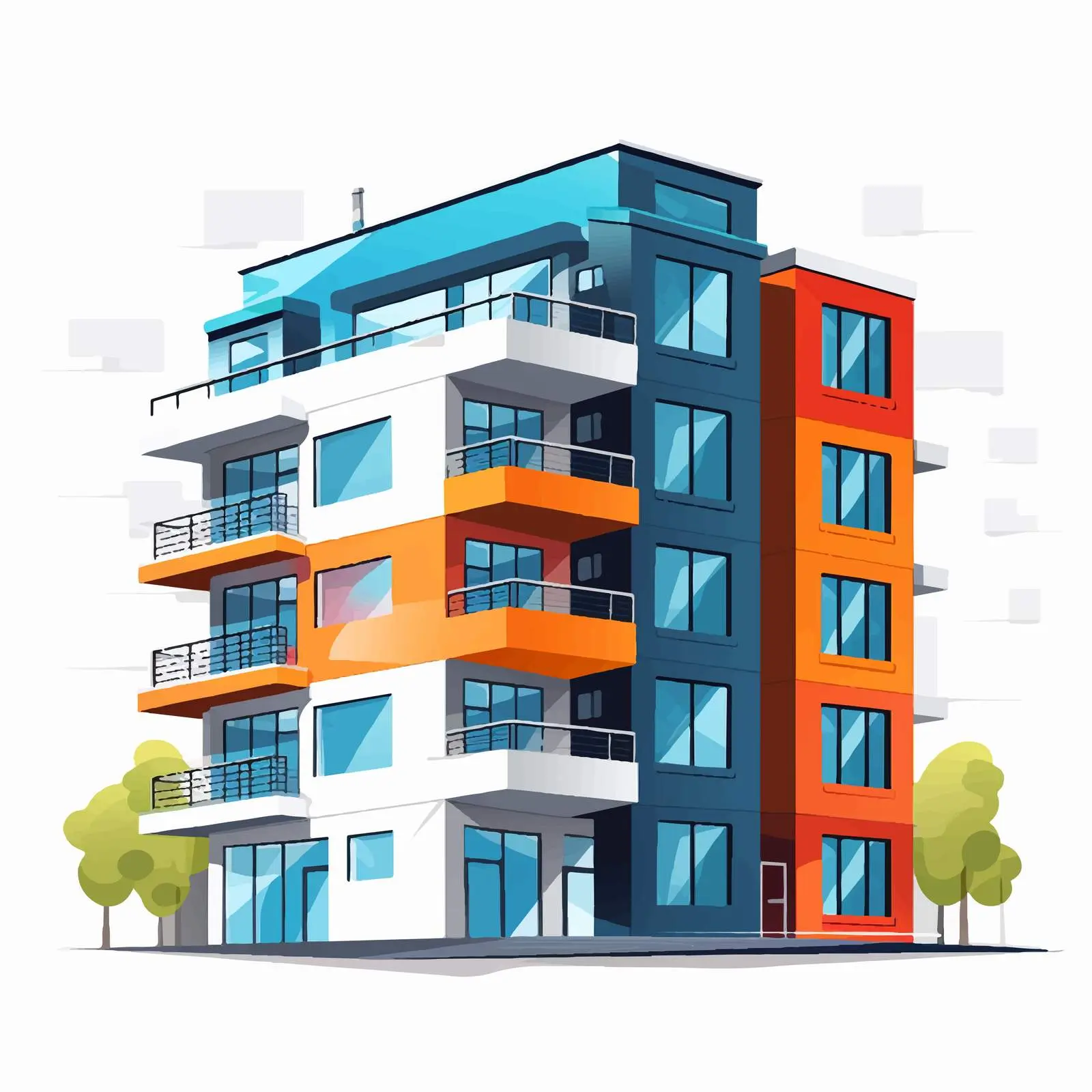 Modern Multistory Prefabricated Panel Building Design — free download from Dotvec