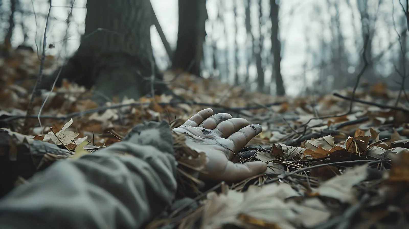 Deceased Hand on Ground – free evidence image from Dotvec