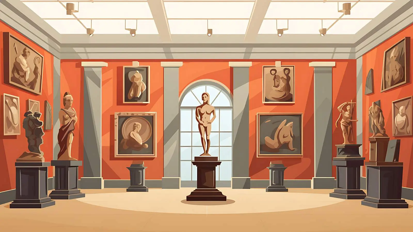 Anthropology Sculpture Exhibition Museum Statue — free download from Dotvec