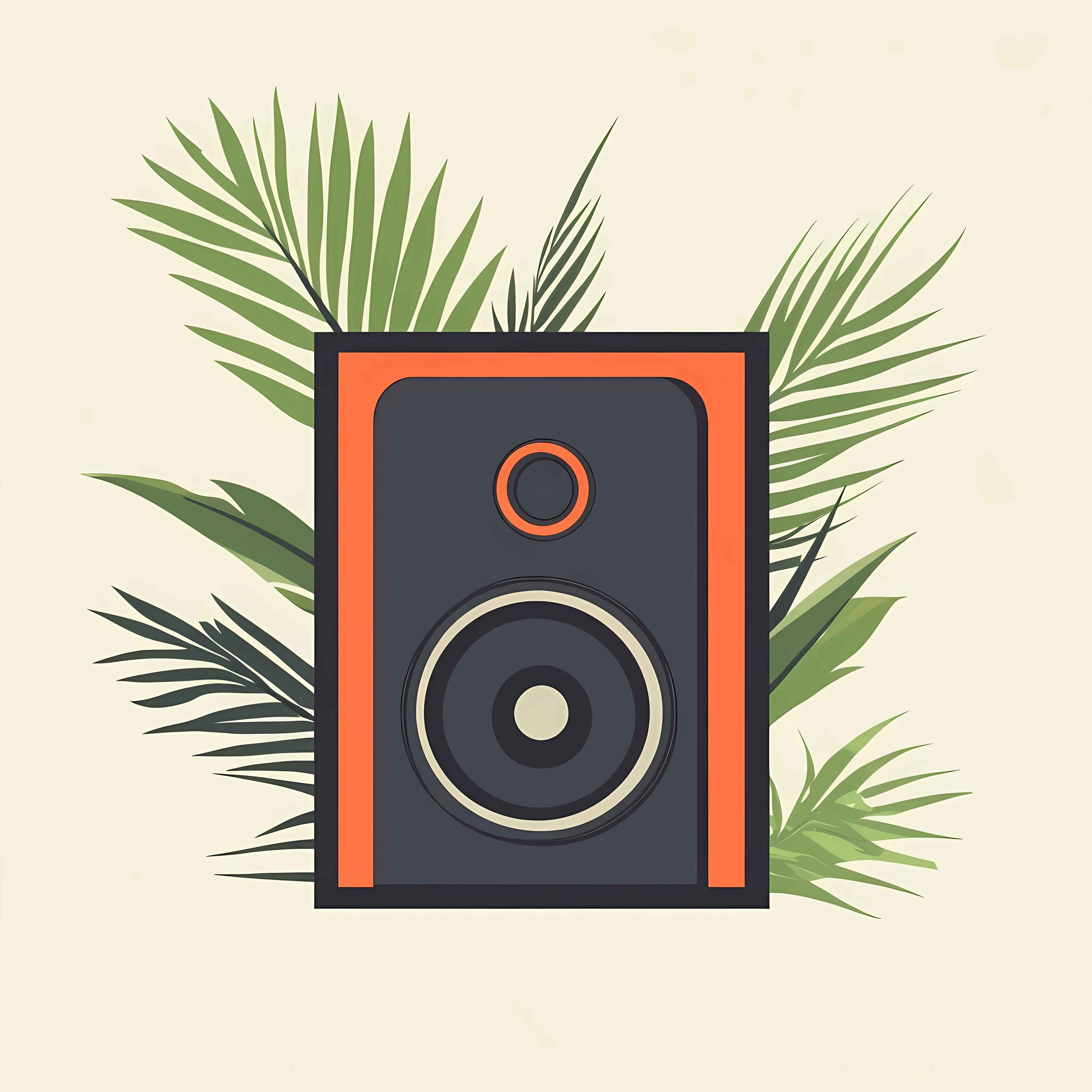 Flat Vector Music Speaker Home Appliance Illustration — free download from Dotvec