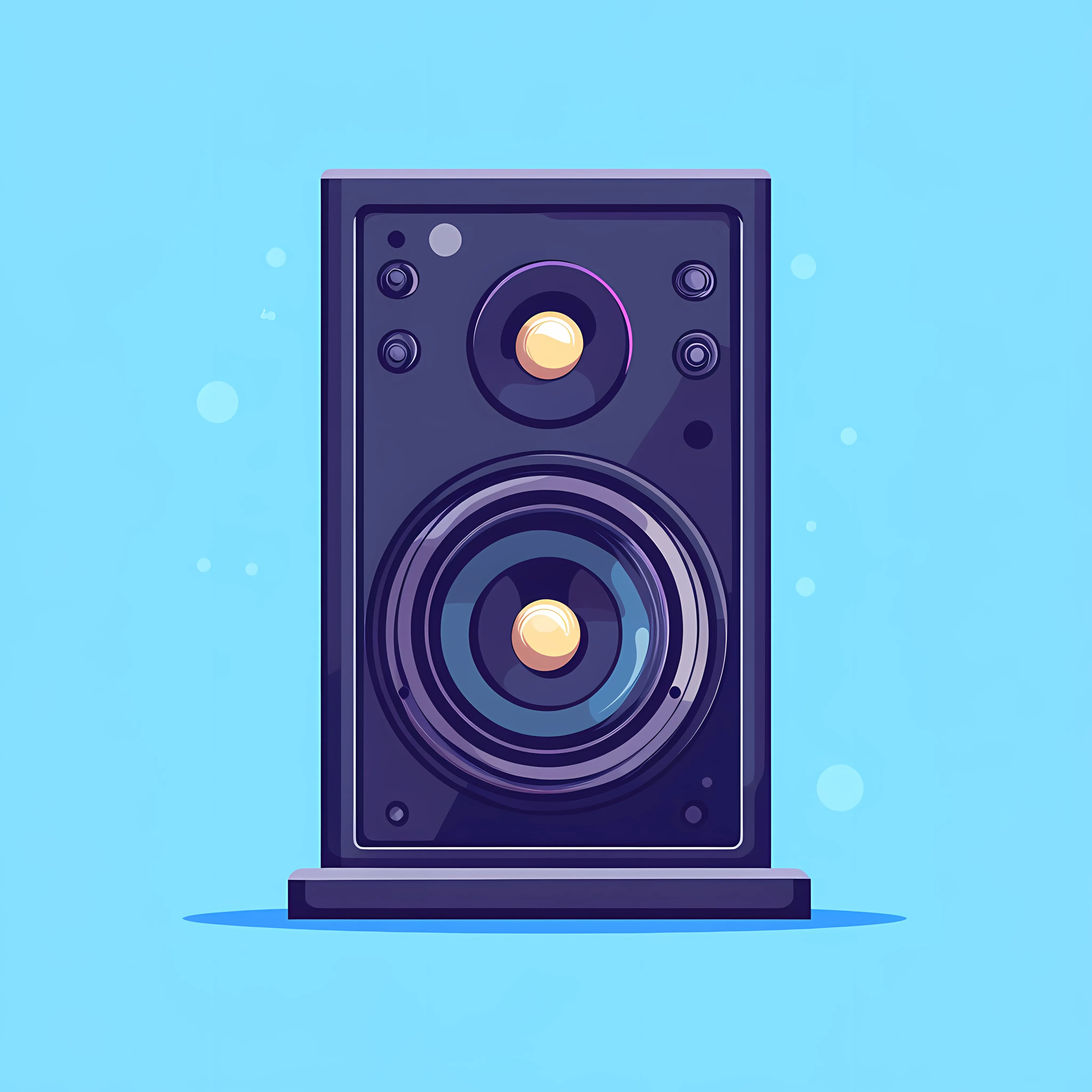 Flat Vector Music Speaker Home Appliance Design — free download from Dotvec