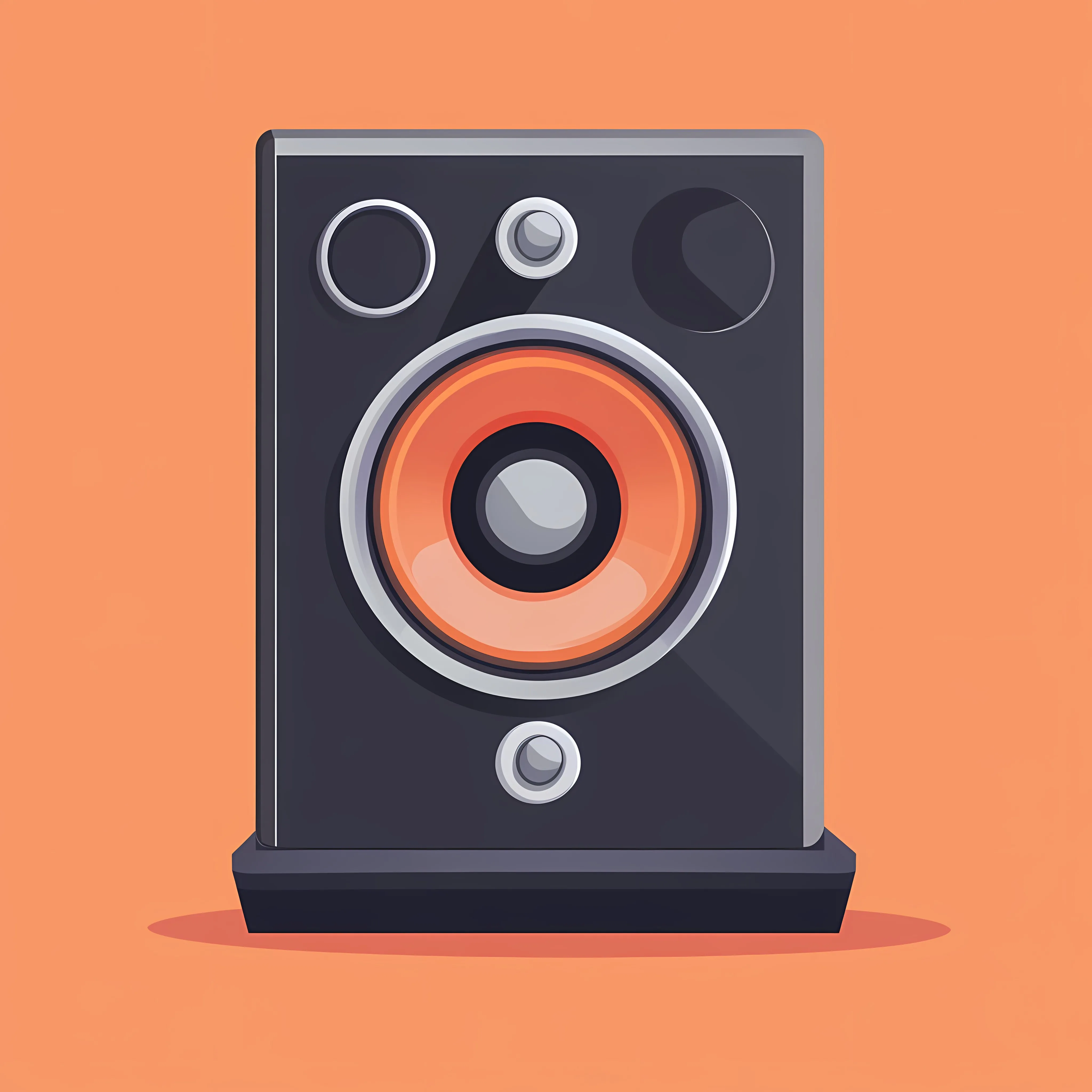 Home Appliance Music Speaker Flat Vector Illustration — free download from Dotvec