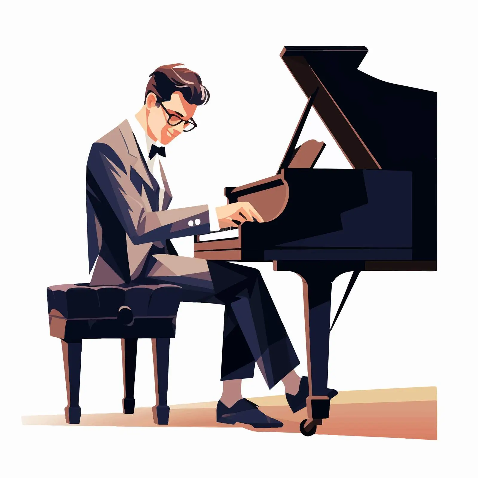 Pianist Performing Classical Music on Piano — free download from Dotvec