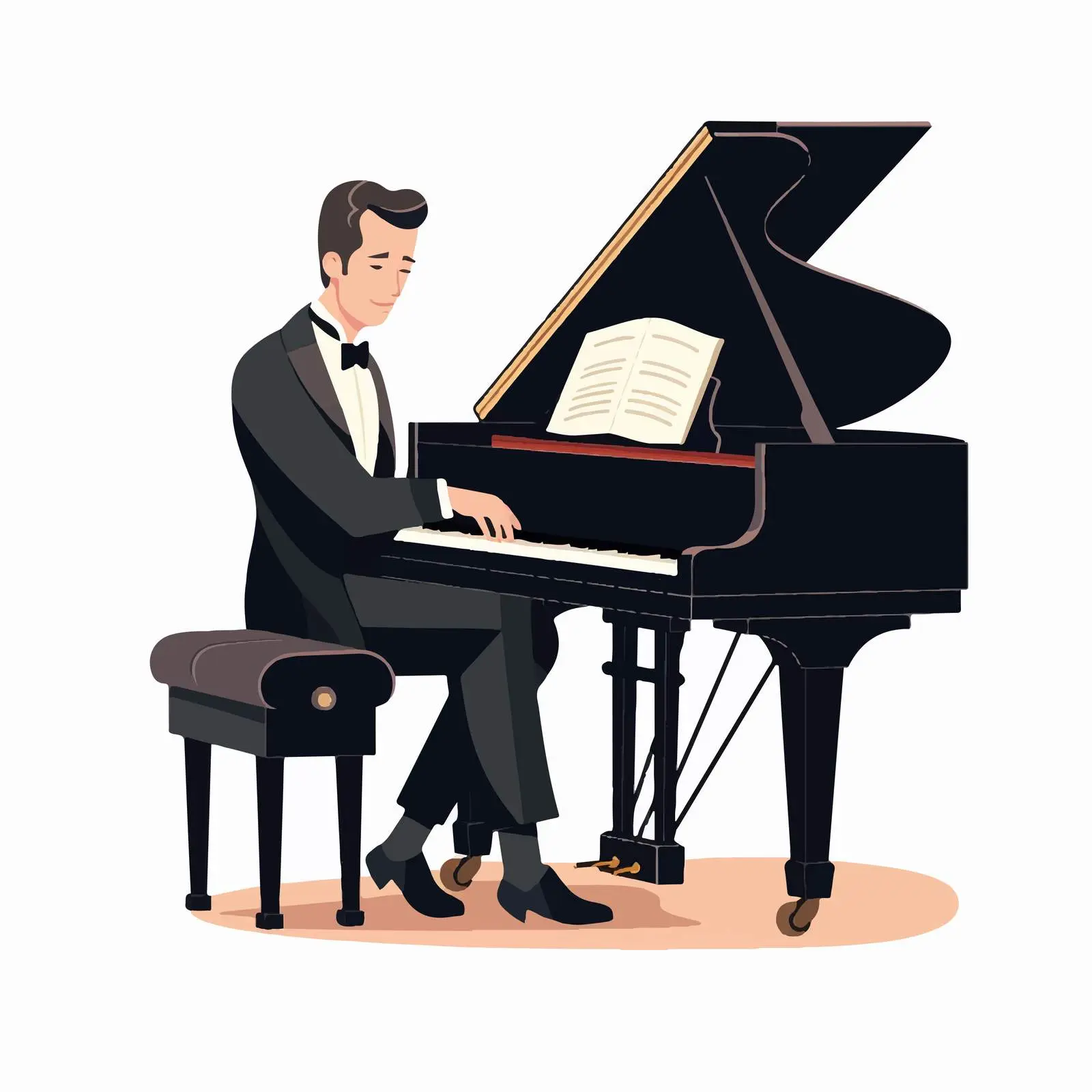 Pianist Performing Classical Music — free download from Dotvec